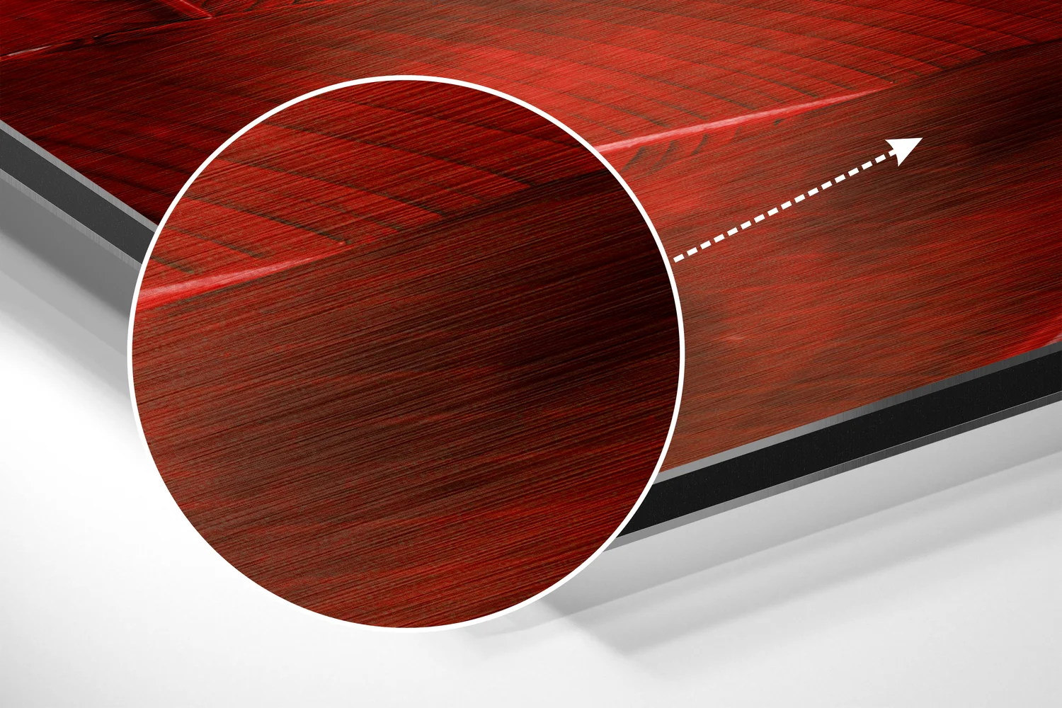 Leaves Brushed Aluminium Dibond Wall Art - Image 3