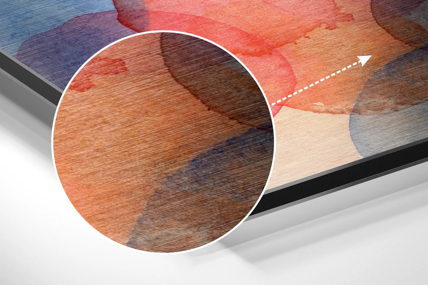 Dots Brushed Aluminium Dibond Wall Art - Image 3