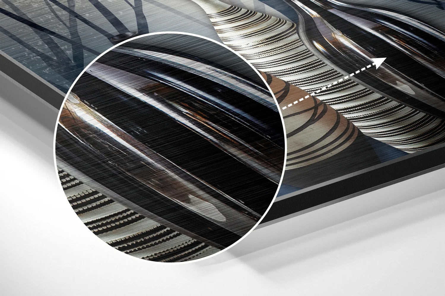 Vases of Dreams Brushed Aluminium Dibond Wall Art - Image 3