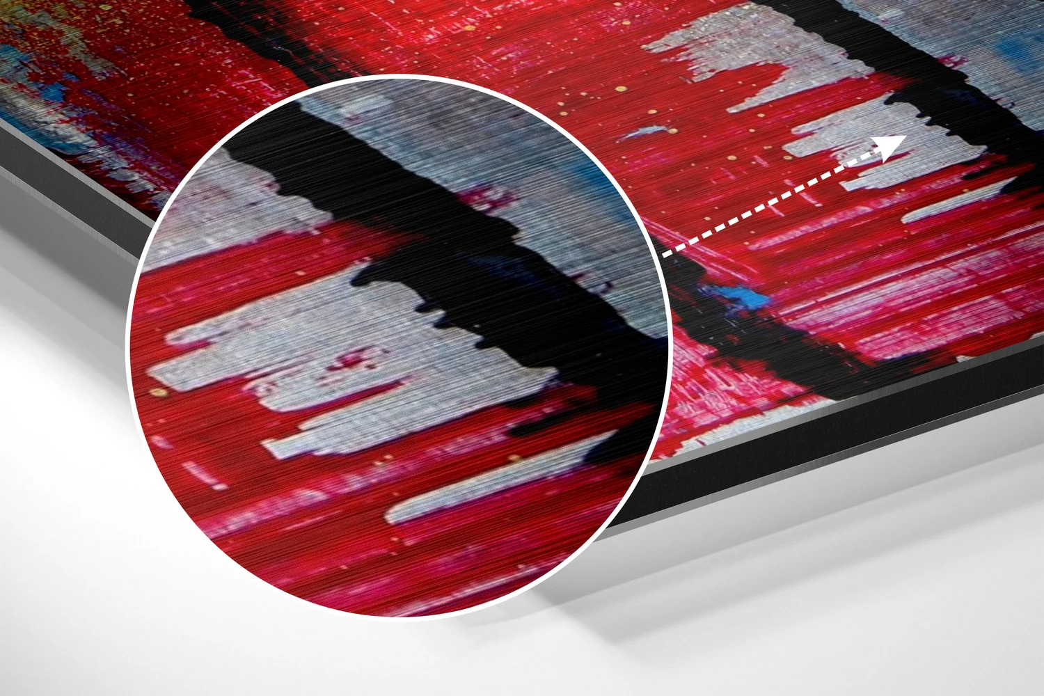 Shadow Flowers Brushed Aluminium Dibond Wall Art - Image 3