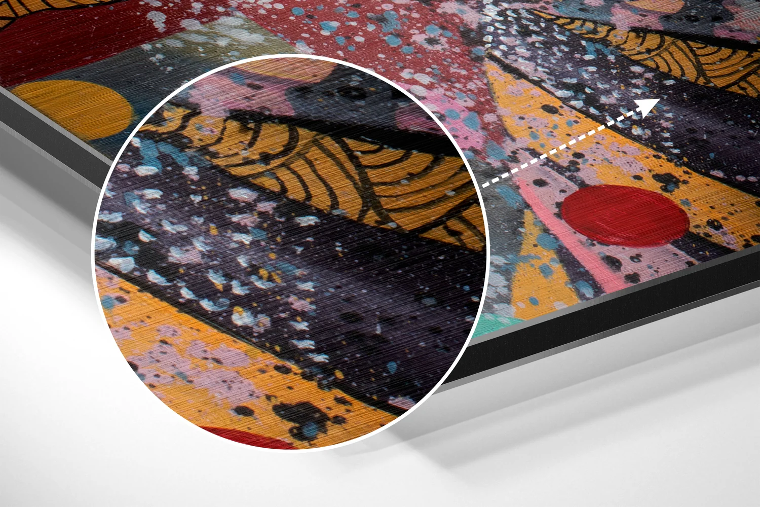 Ssssh Brushed Aluminium Dibond Wall Art - Image 3