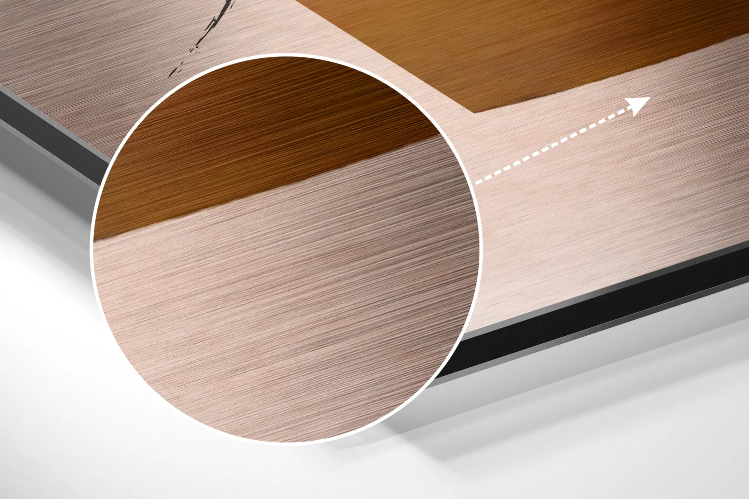 Shapes Brushed Aluminium Dibond Wall Art - Image 3