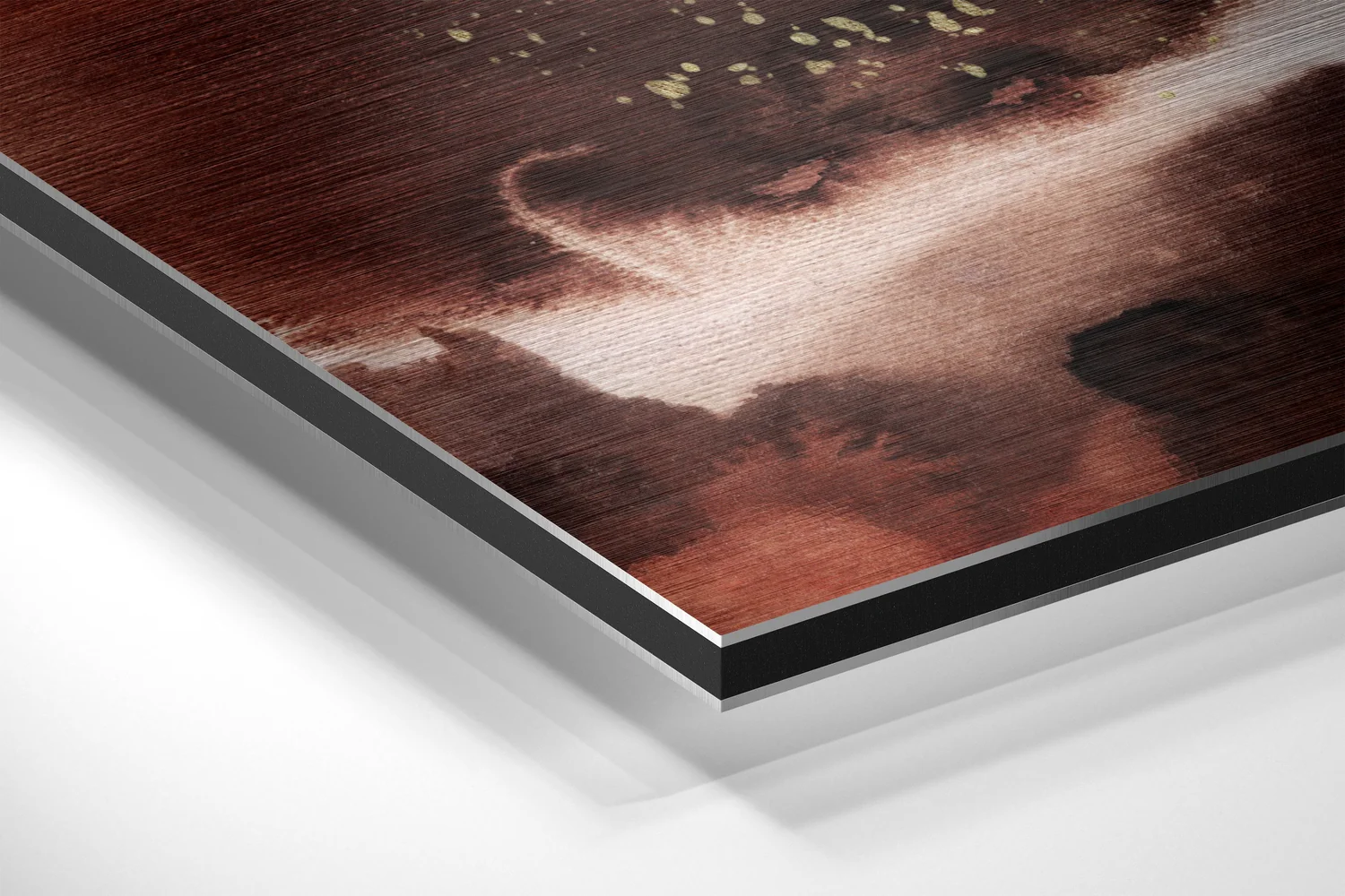 Abstract  Brushed Aluminium Dibond Wall Art - Image 2