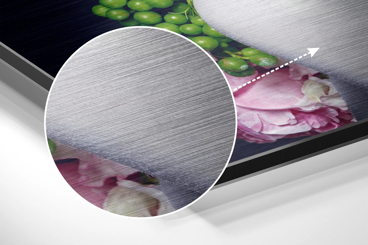 Women in Flowers Brushed Aluminium Dibond Wall Art - Image 3
