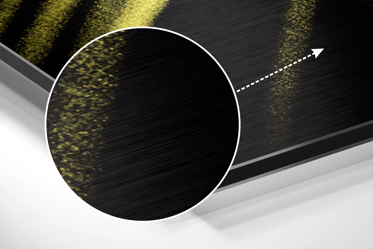 Brushstroke Brushed Aluminium Dibond Wall Art - Image 3