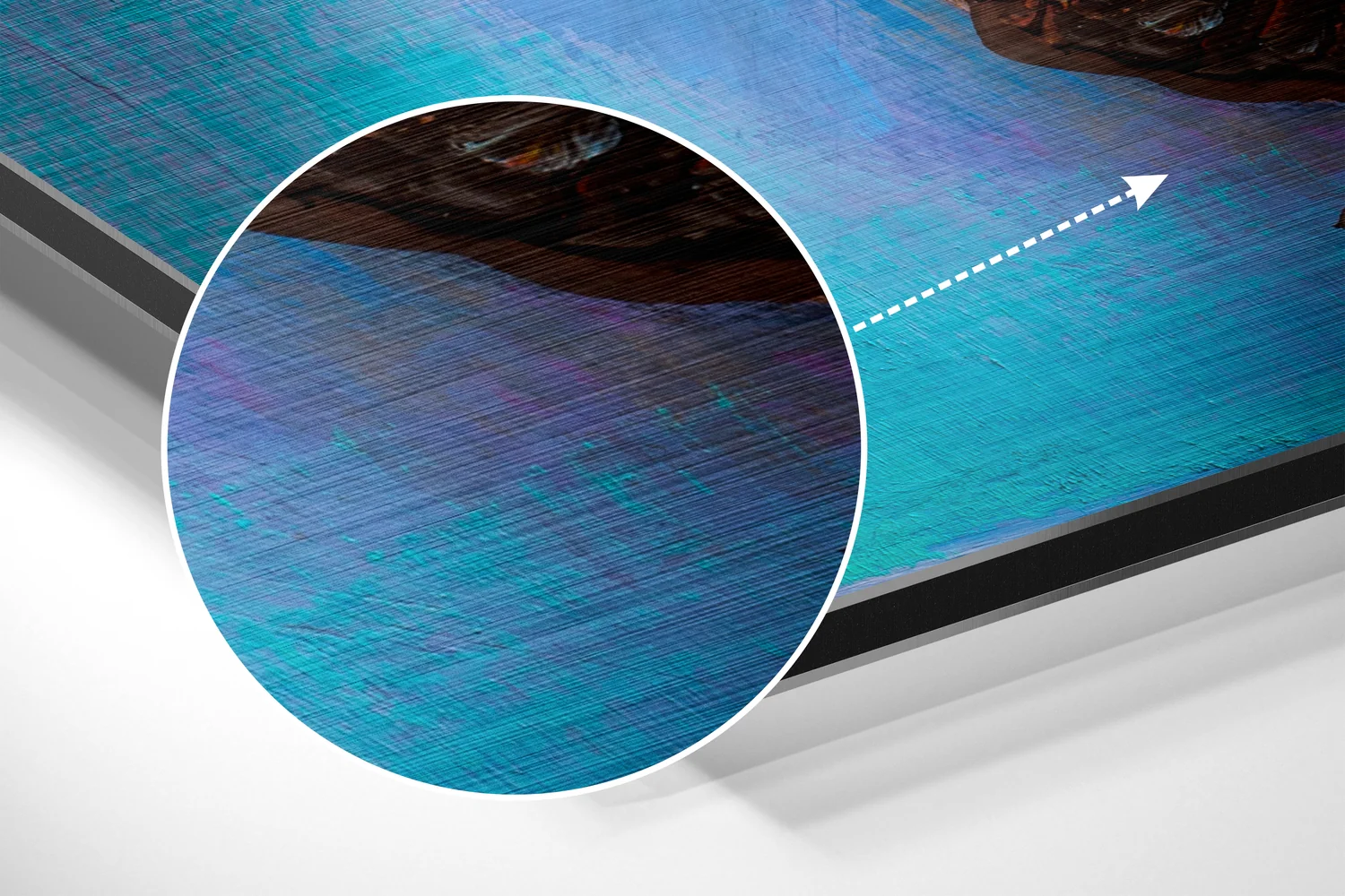 Butterfly Brushed Aluminium Dibond Wall Art - Image 3
