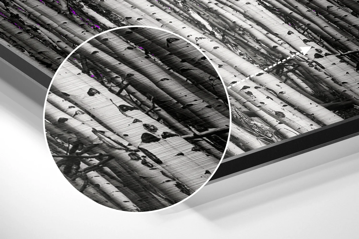 Forest Brushed Aluminium Dibond Wall Art - Image 3