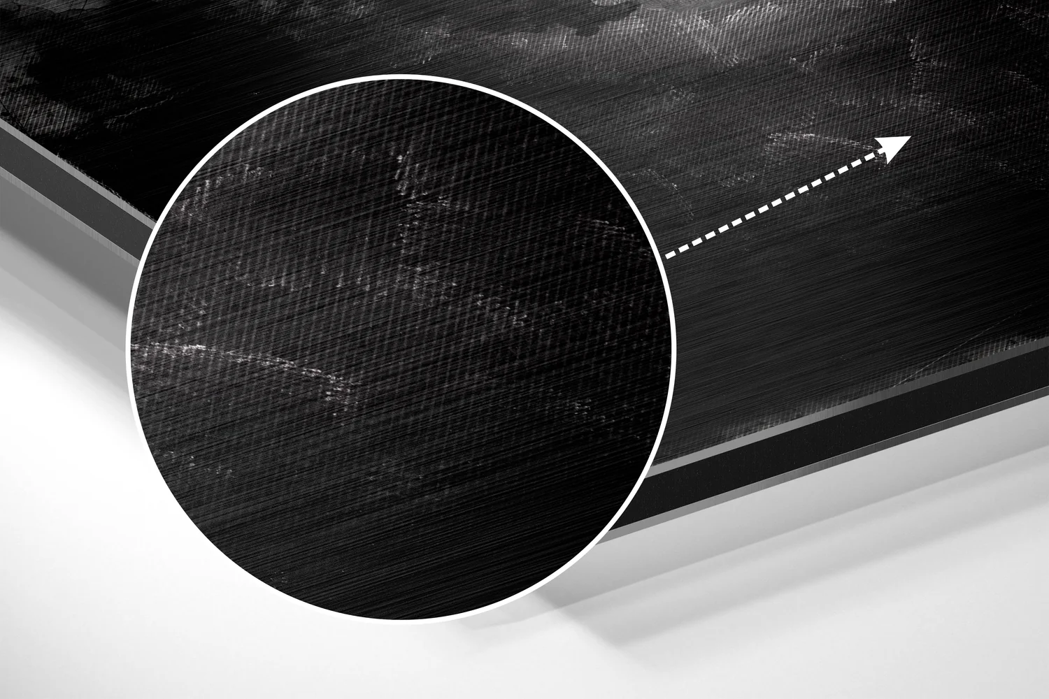 Feel the Red Brushed Aluminium Dibond Wall Art - Image 3