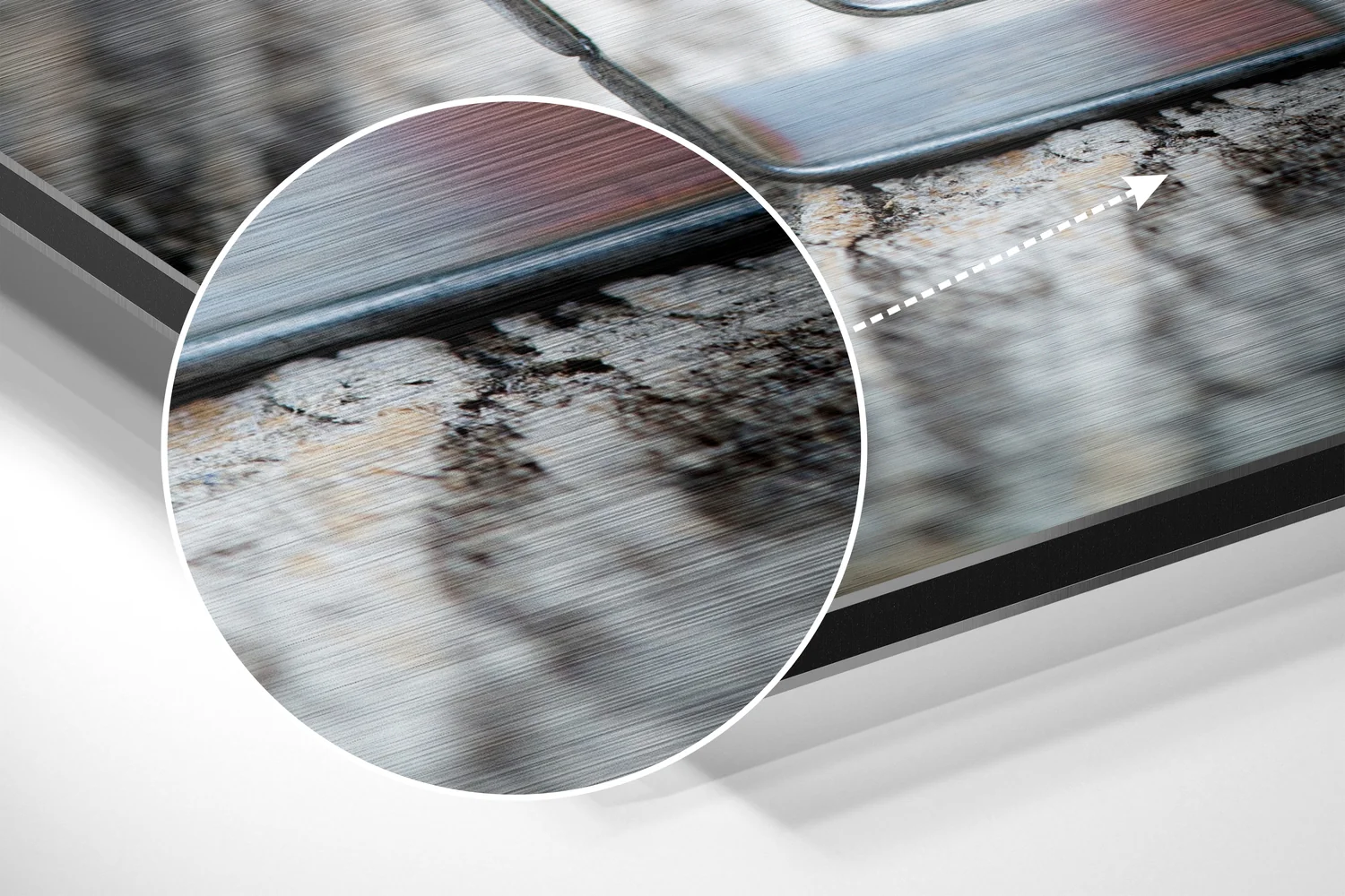 Love  Brushed Aluminium Dibond Wall Art - Image 3