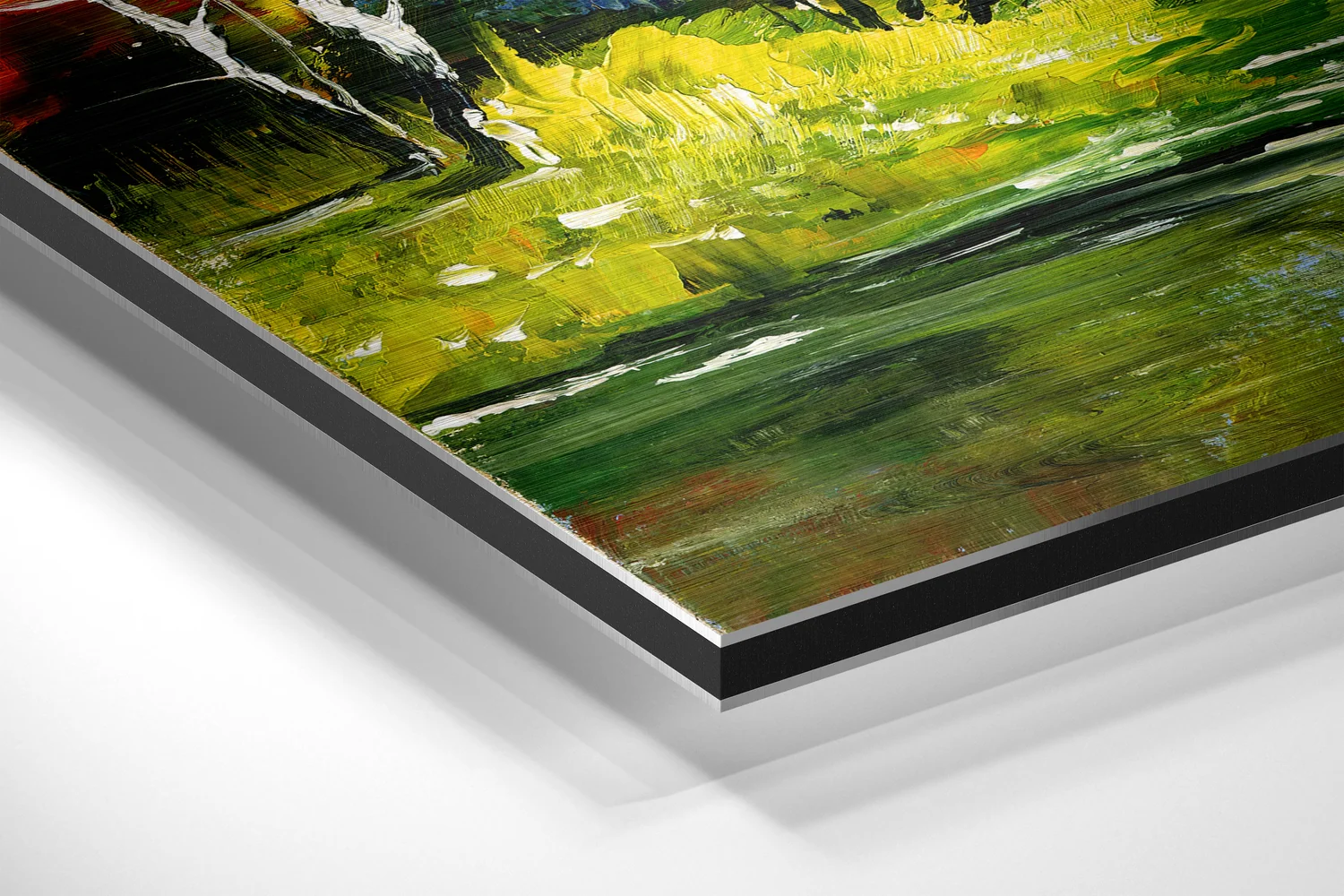 Lake View Brushed Aluminium Dibond Wall Art - Image 2