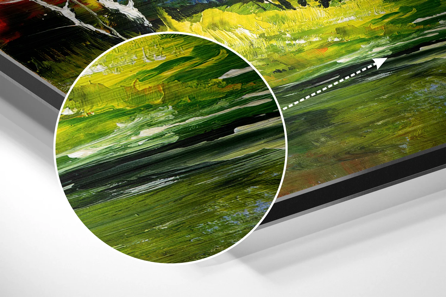 Lake View Brushed Aluminium Dibond Wall Art - Image 3