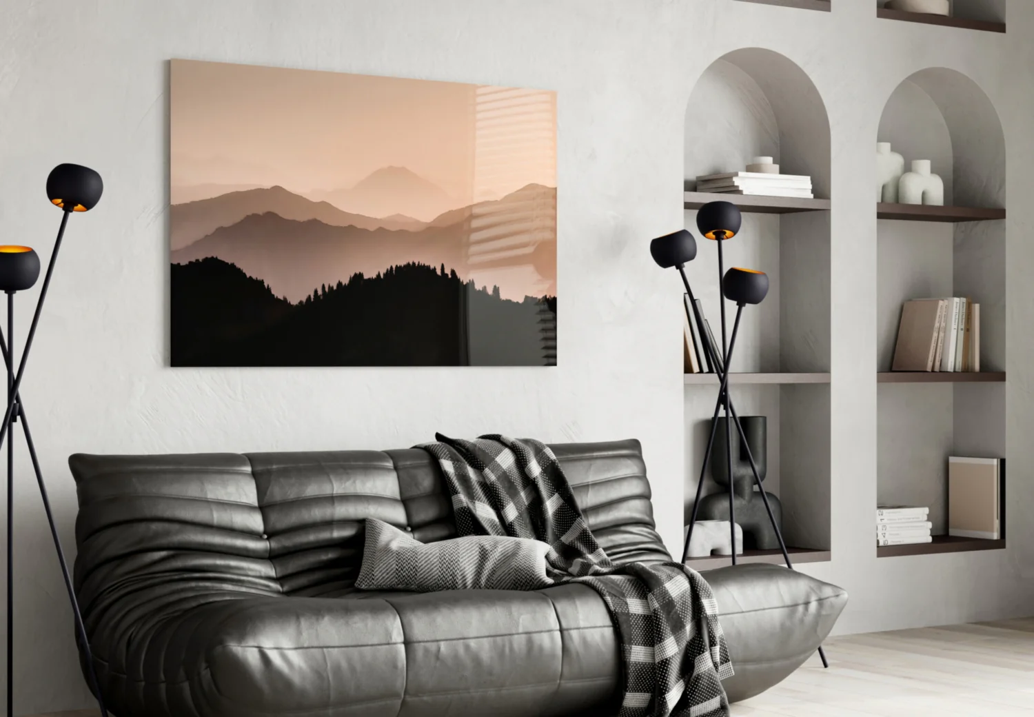 Mountains Glass Wall Art - Image 5