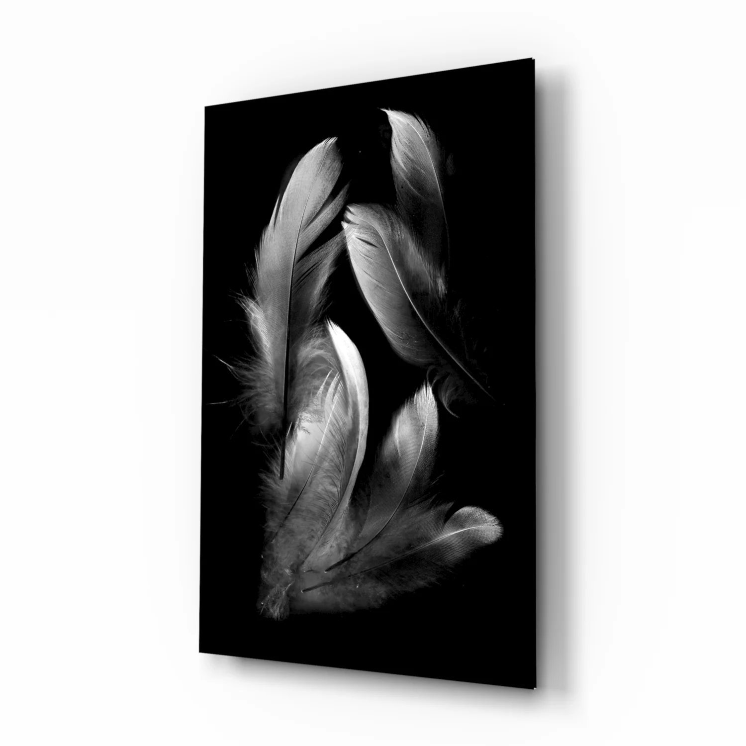 Feather Glass Wall Art - Image 2
