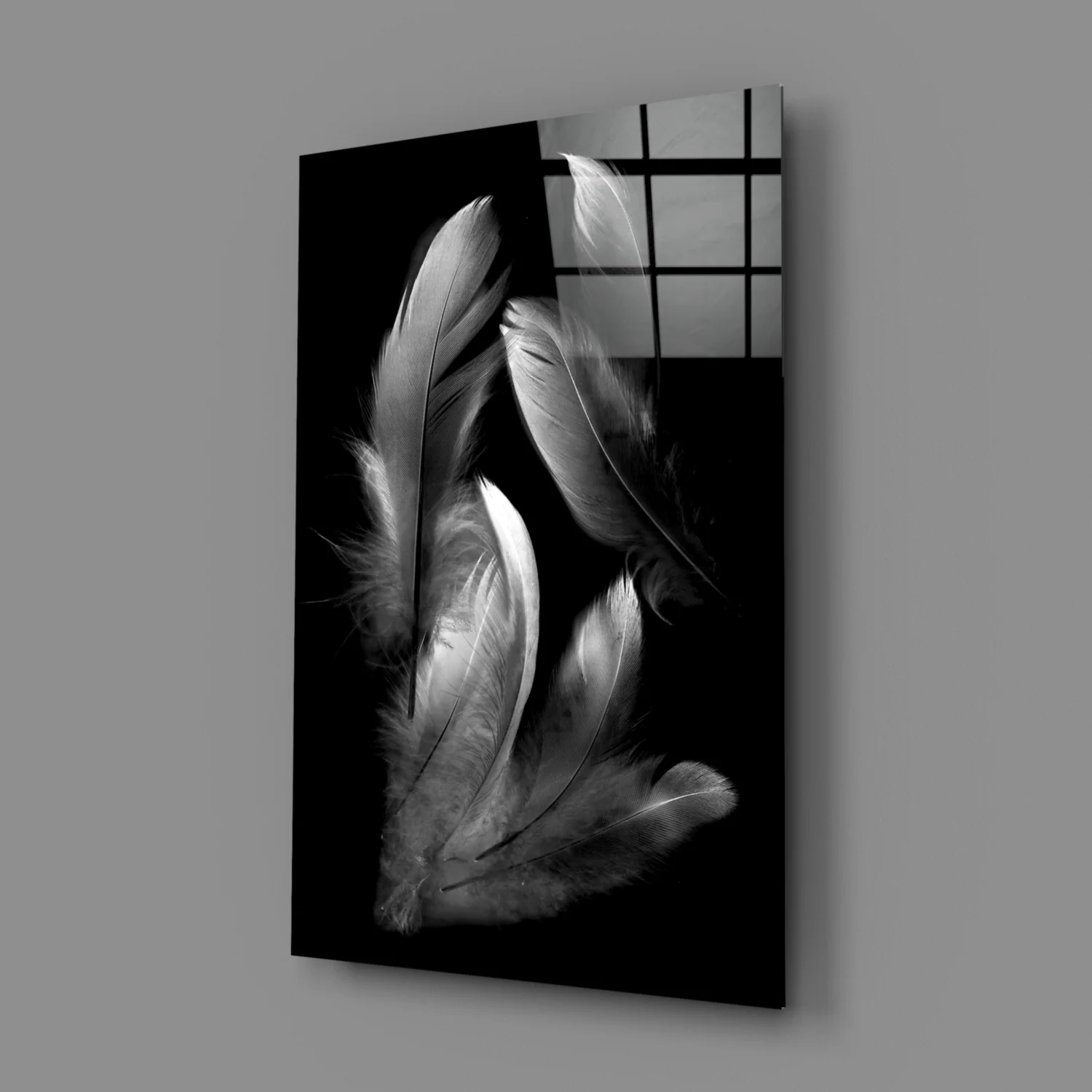 Feather Glass Wall Art - Image 3