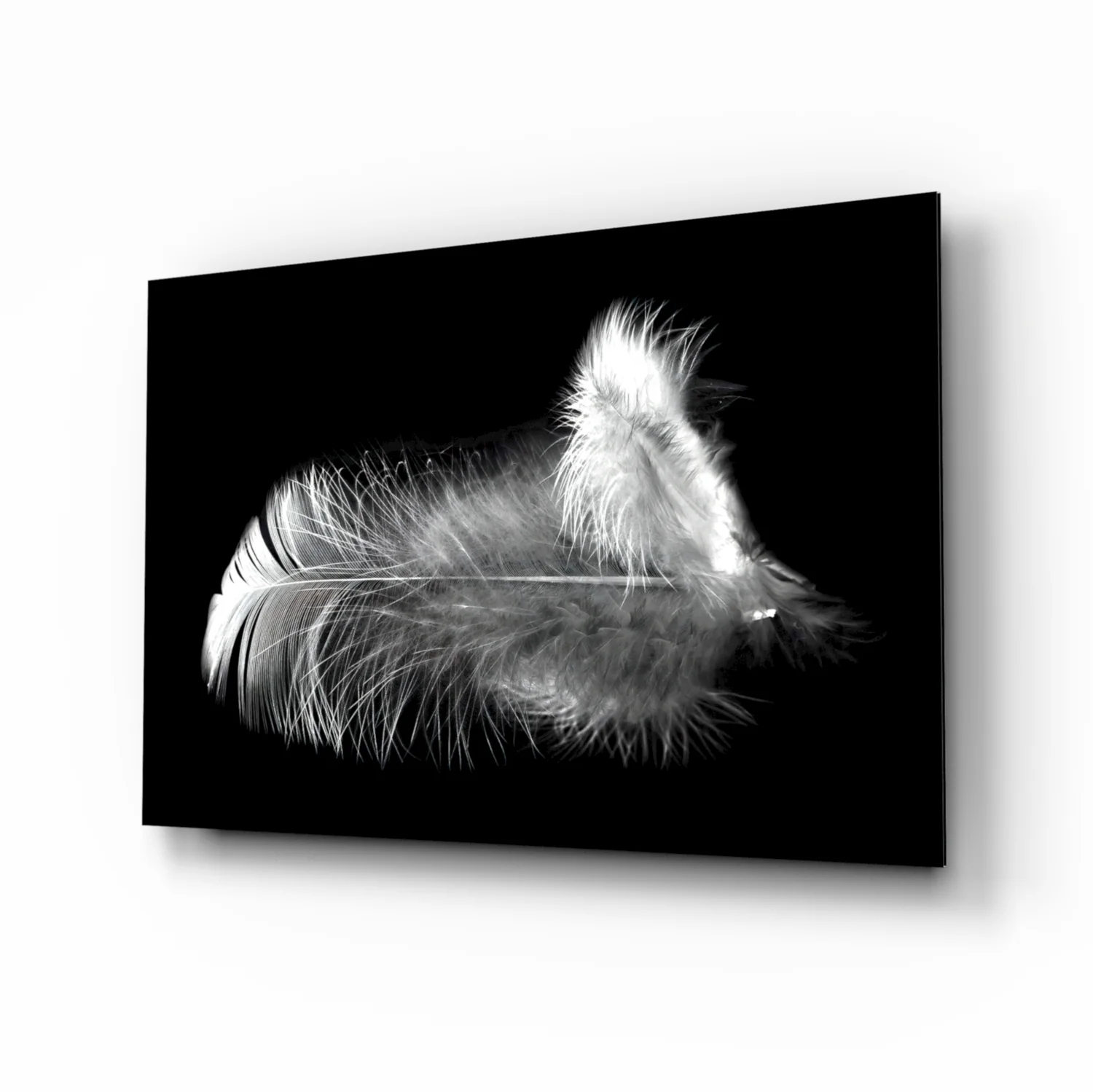 Feather Glass Wall Art - Image 2