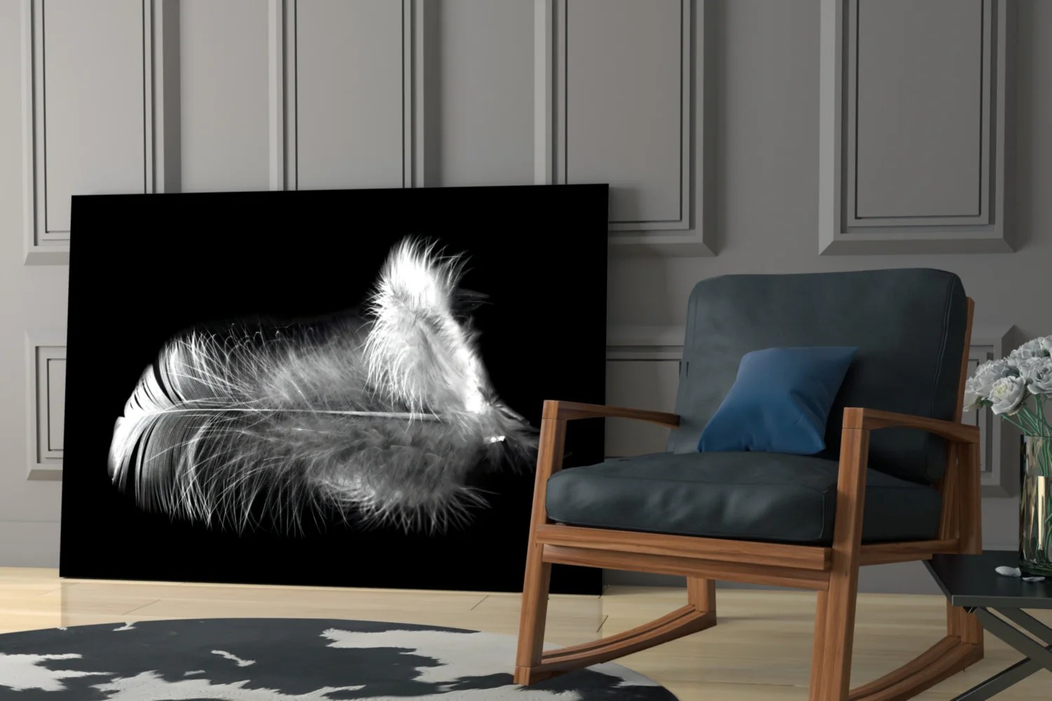 Feather Glass Wall Art - Image 7