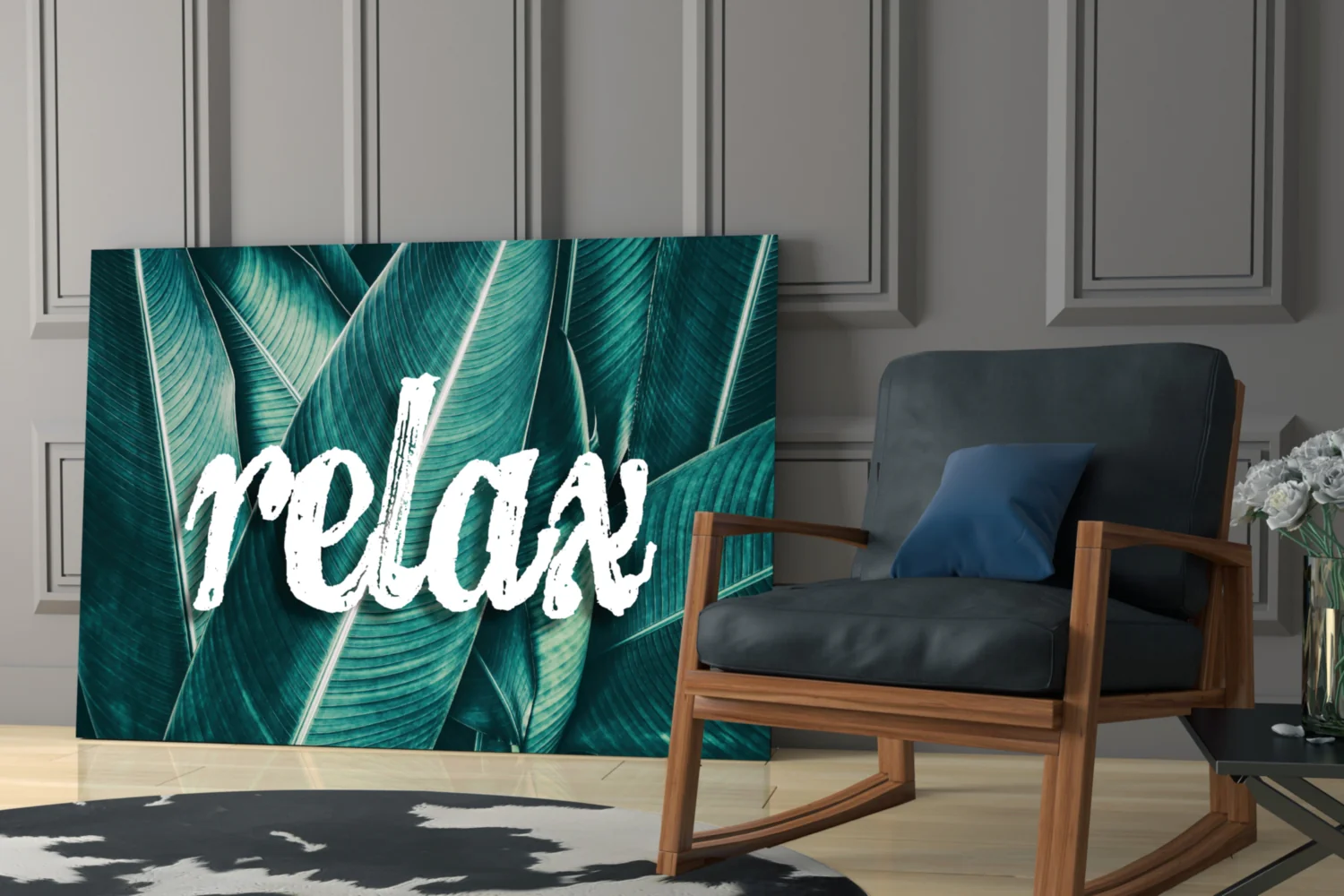 Relax Glass Wall Art - Image 7