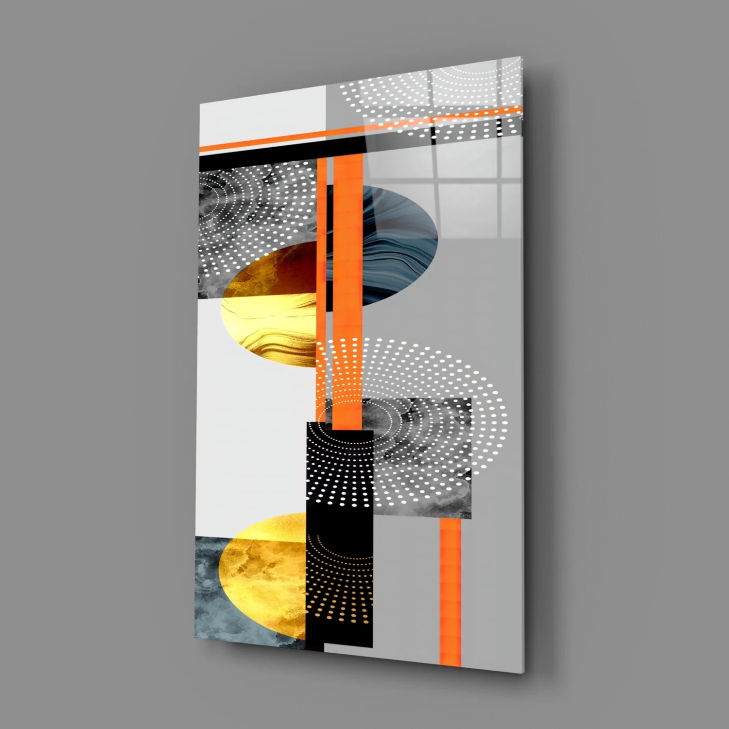 Abstract Glass Wall Art - Image 3