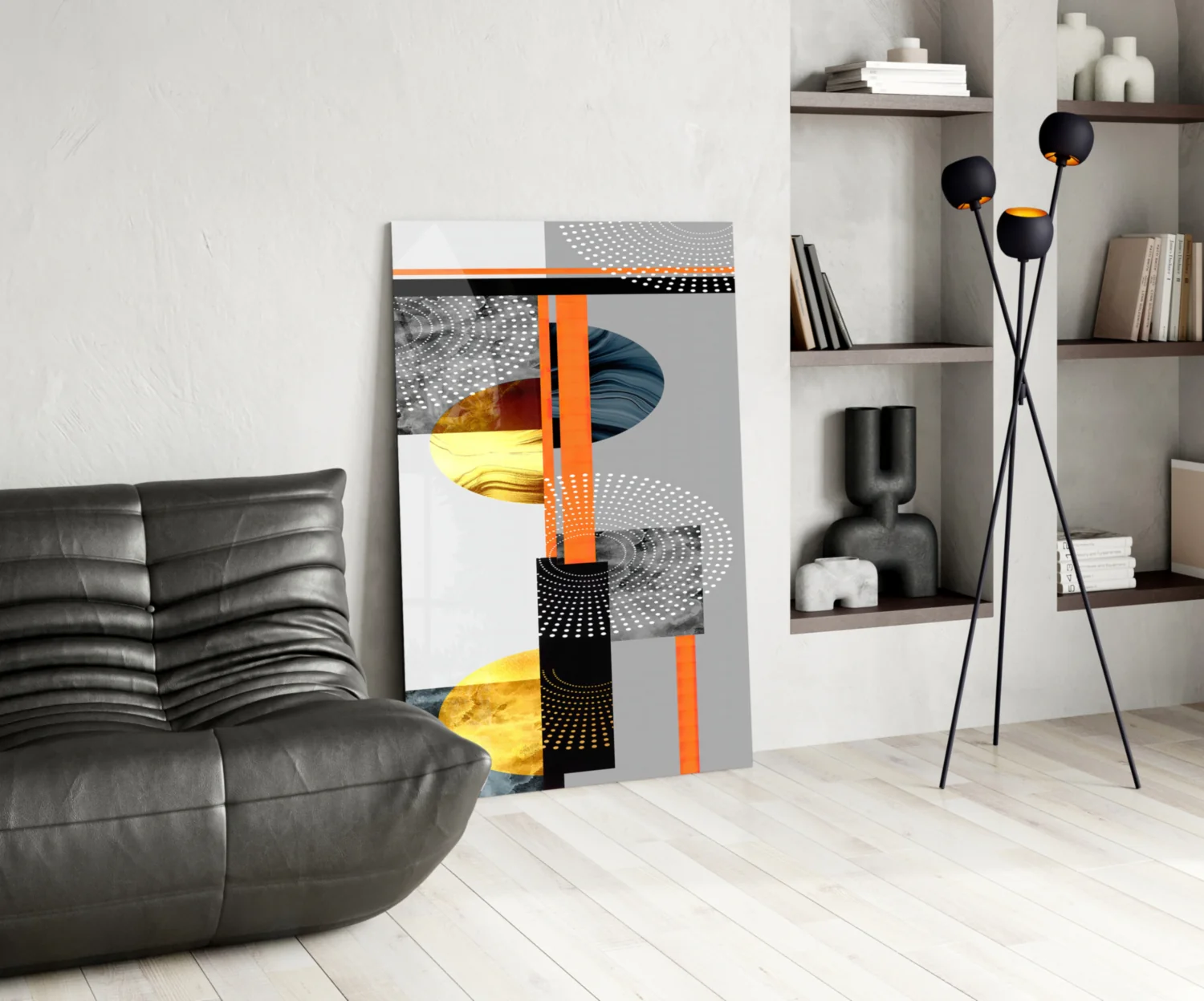Abstract Glass Wall Art - Image 6
