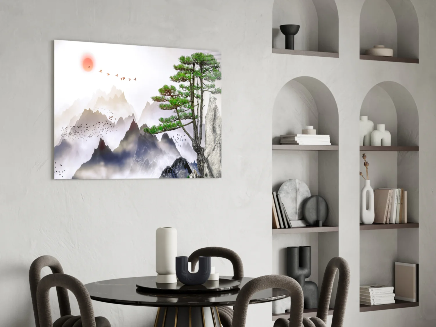 Abstract Forest Glass Wall Art - Image 6