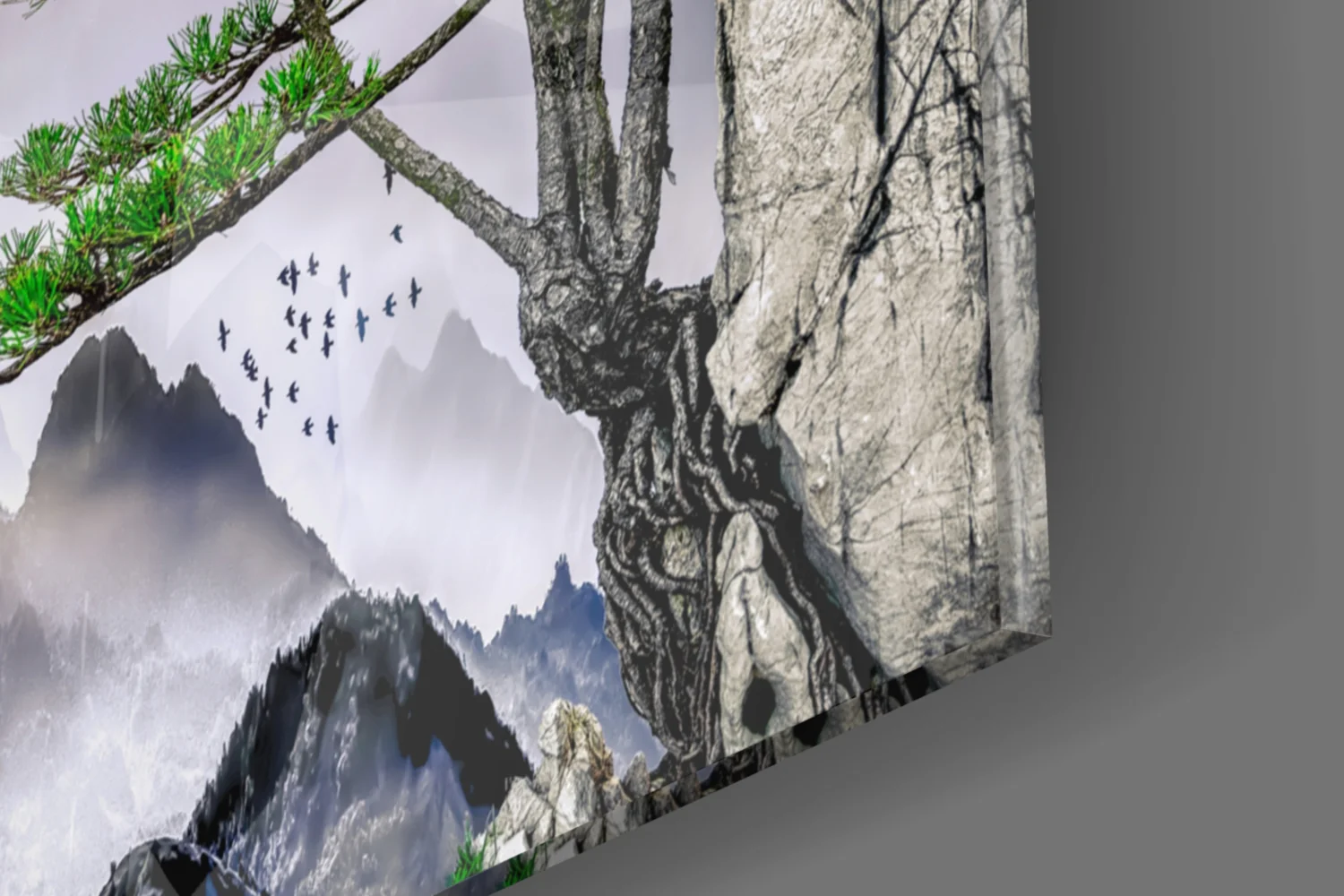 Abstract Forest Glass Wall Art - Image 8