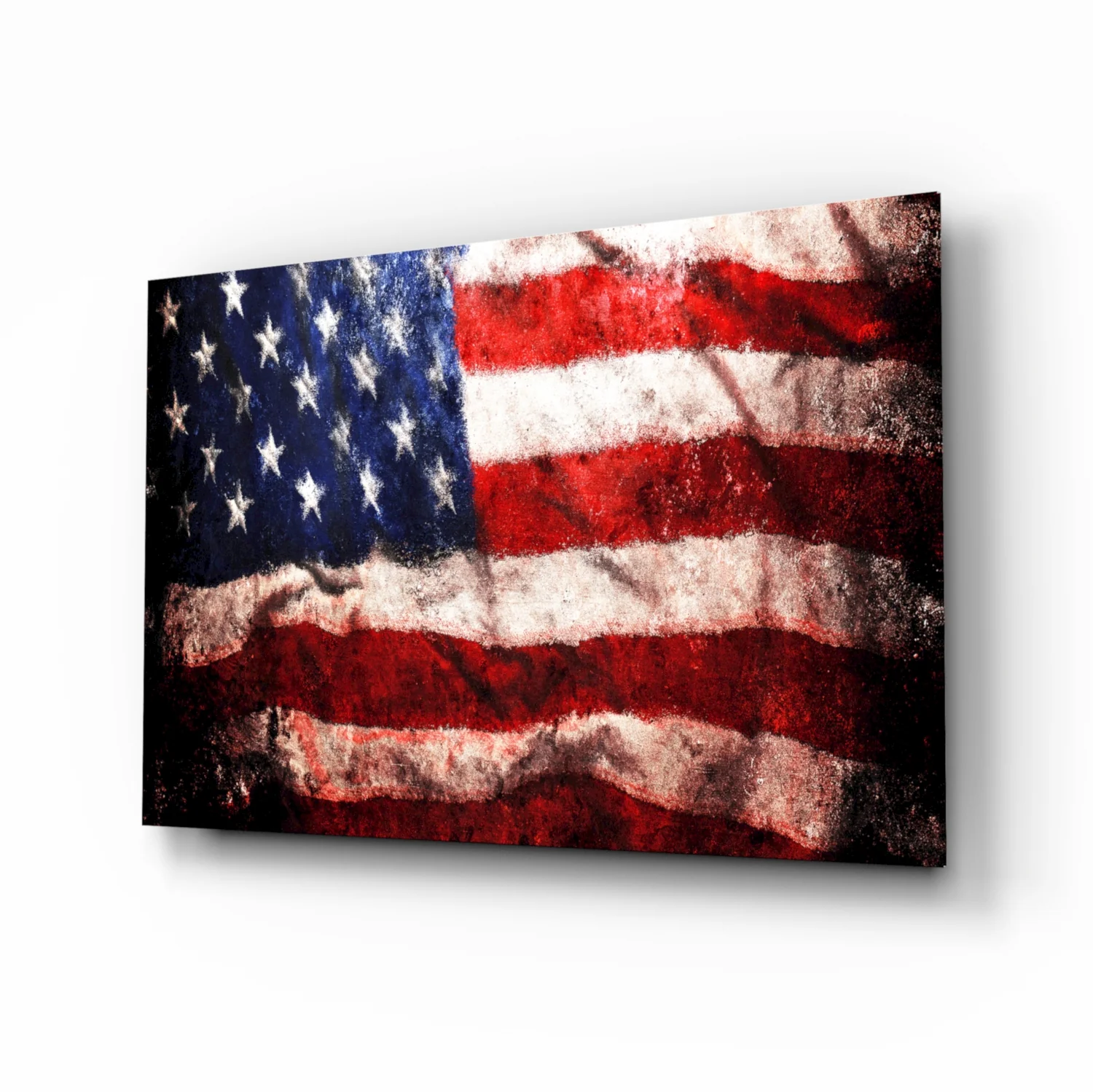 USA Flag Glass Wall Art - Image 2