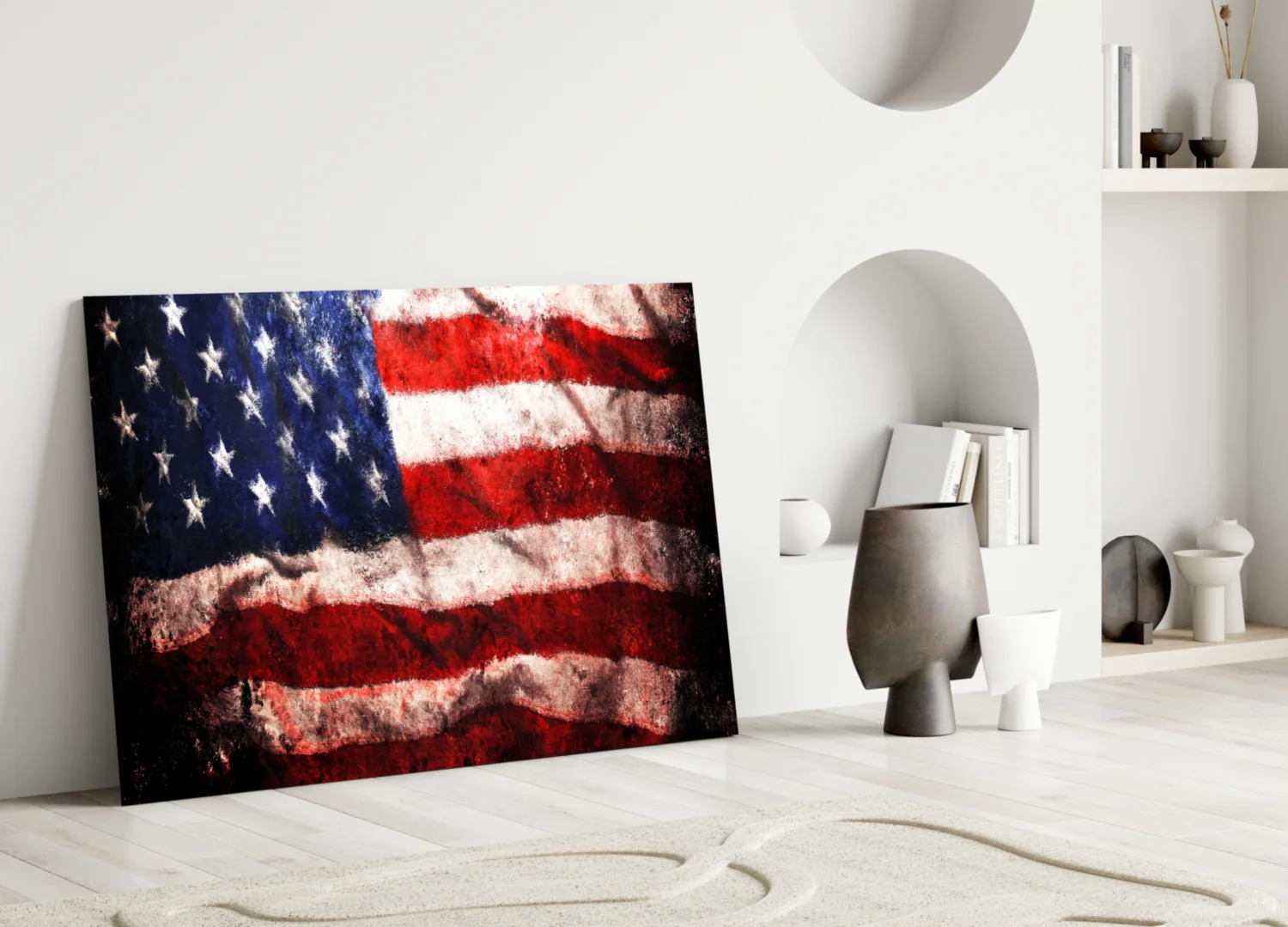 USA Flag Glass Wall Art - Image 4