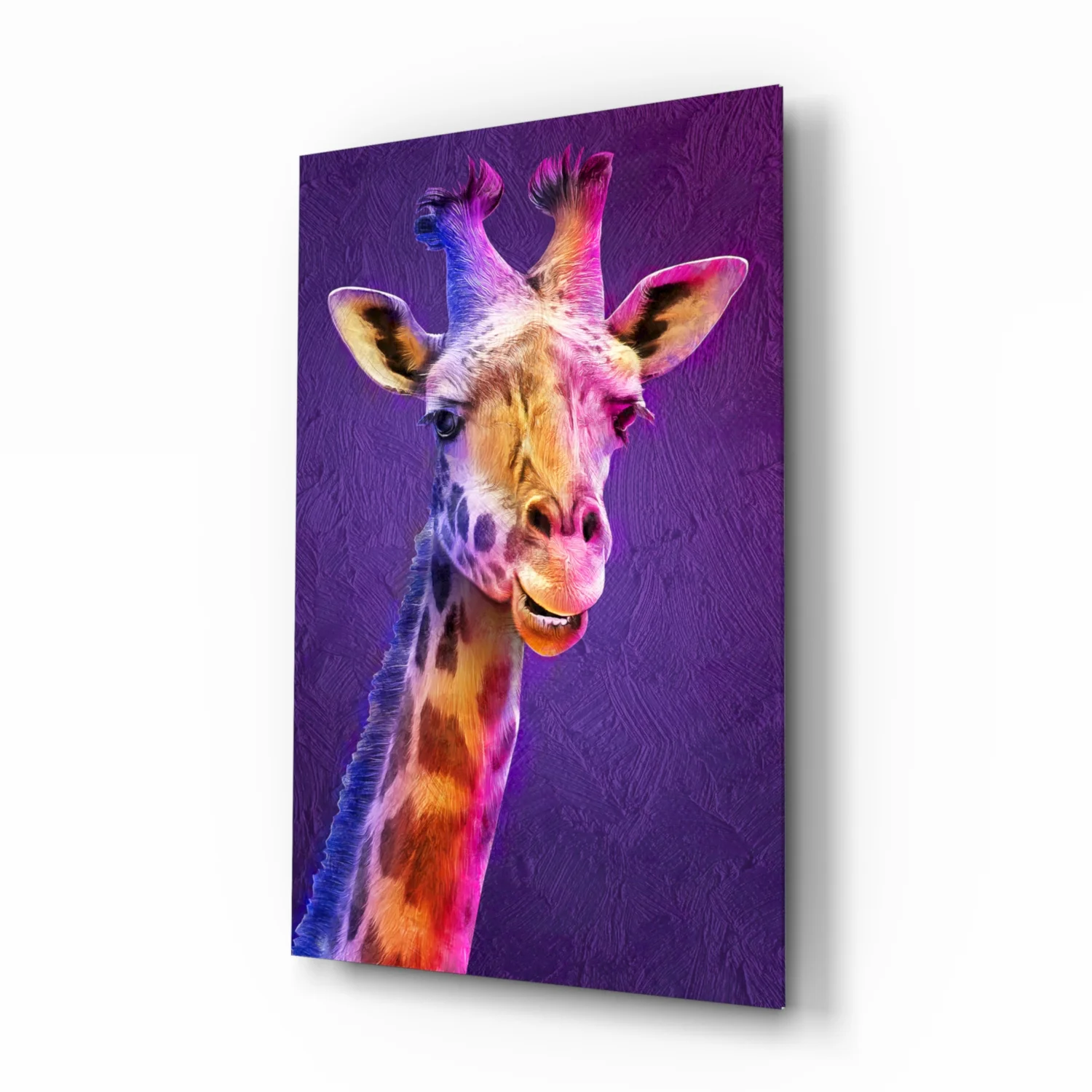 Giraffe Glass Wall Art - Image 2