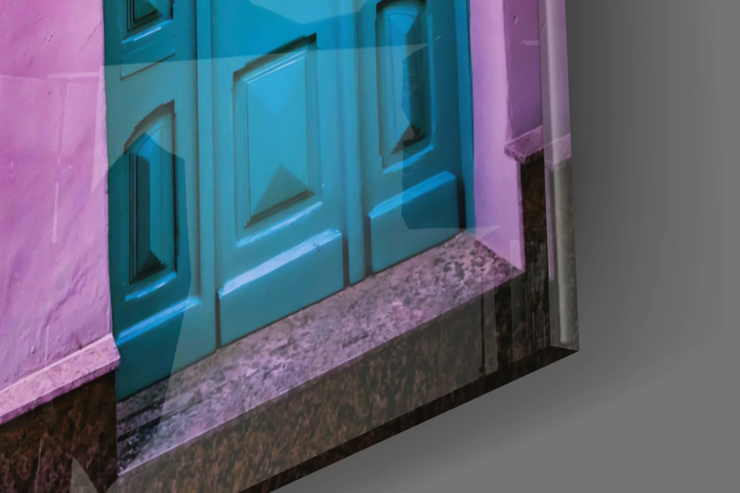Purple House Glass Wall Art - Image 8