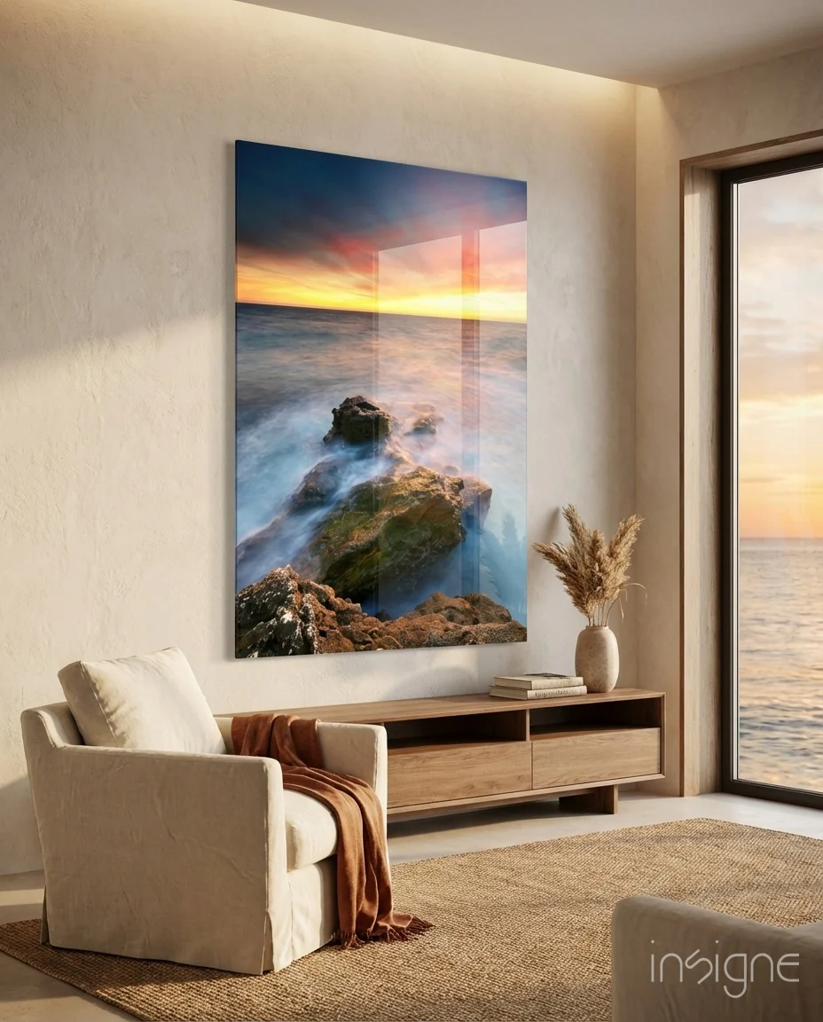 Sunset Glass Wall Art