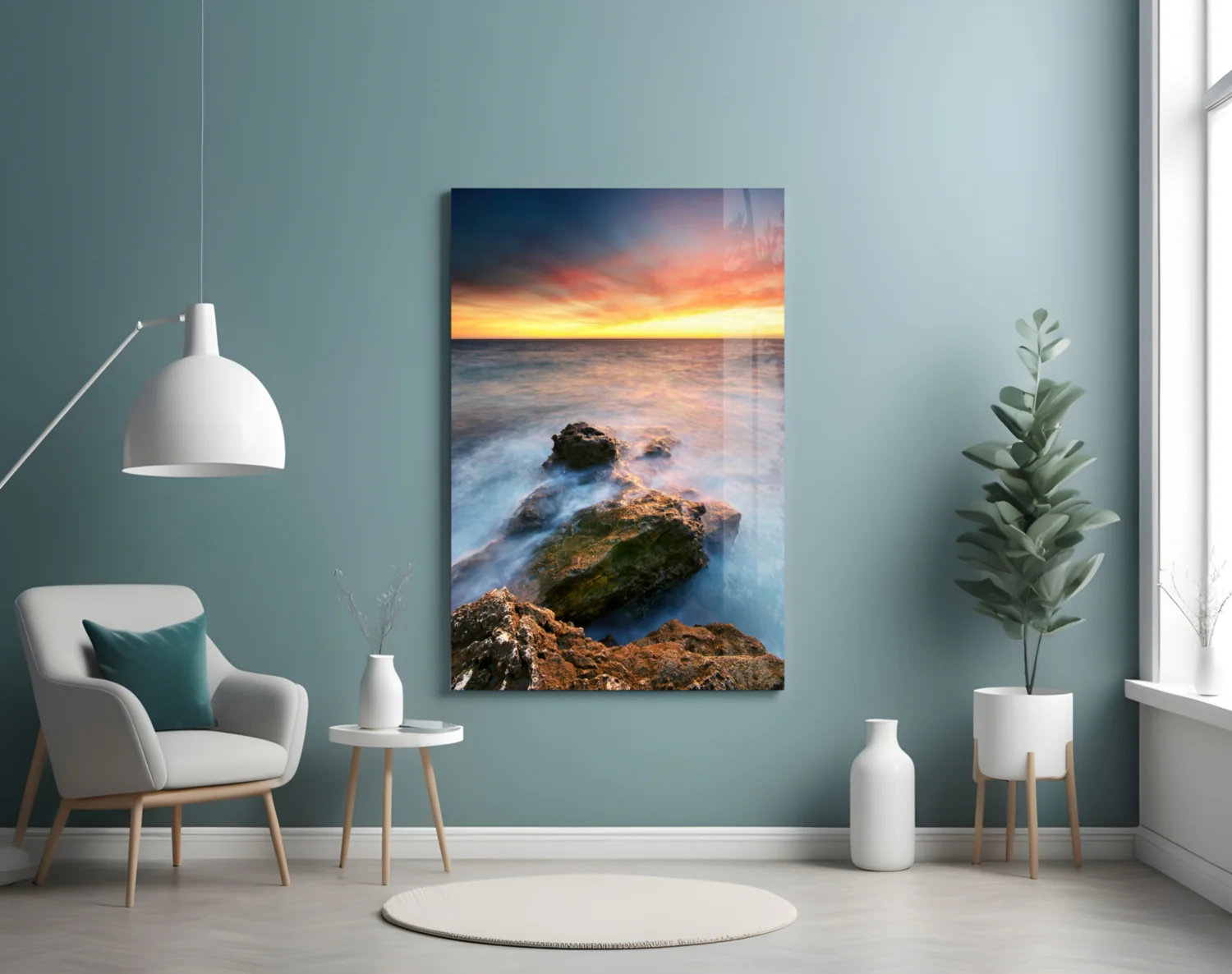 Sunset Glass Wall Art - Image 5