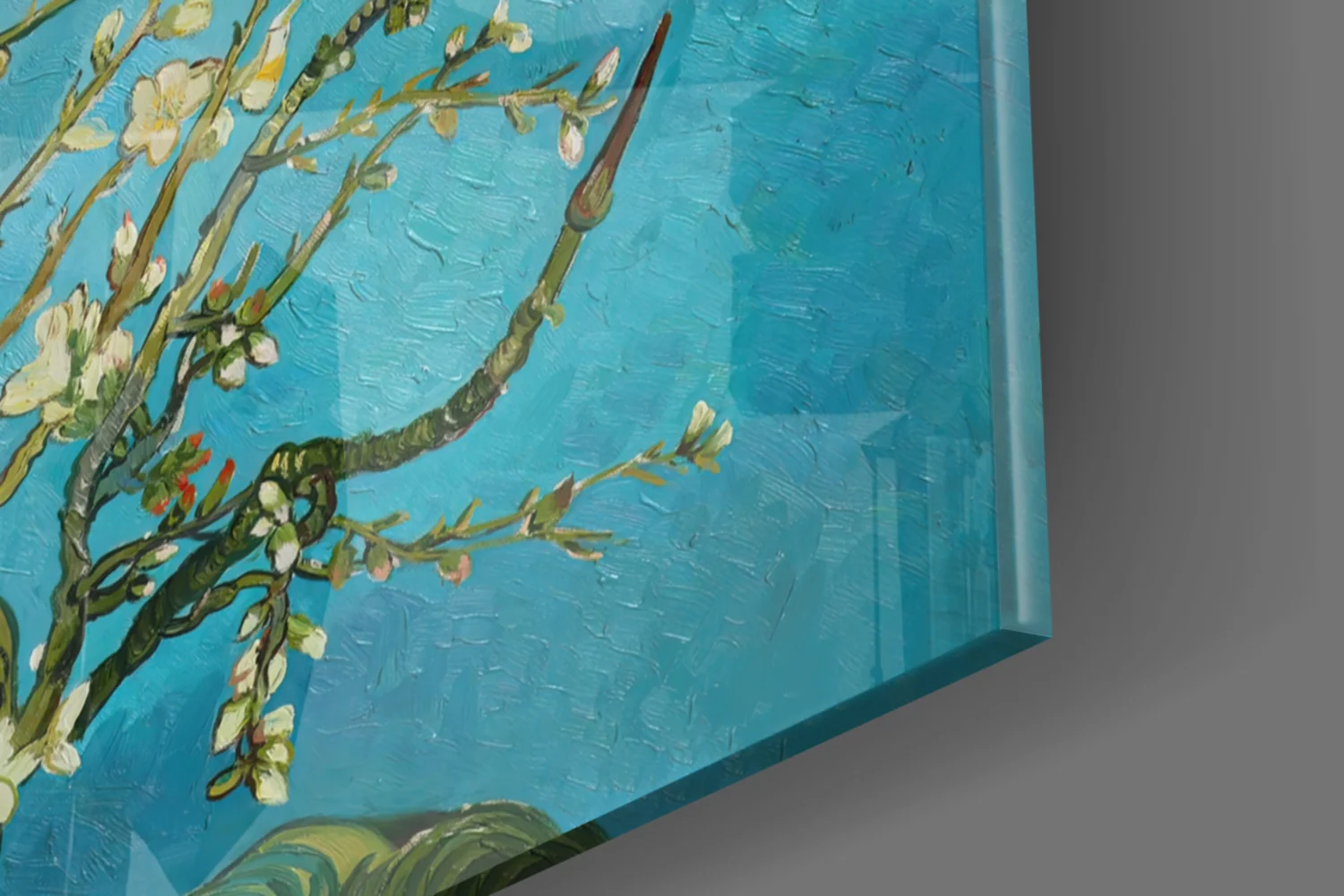 White Flowers Glass Wall Art - Image 8