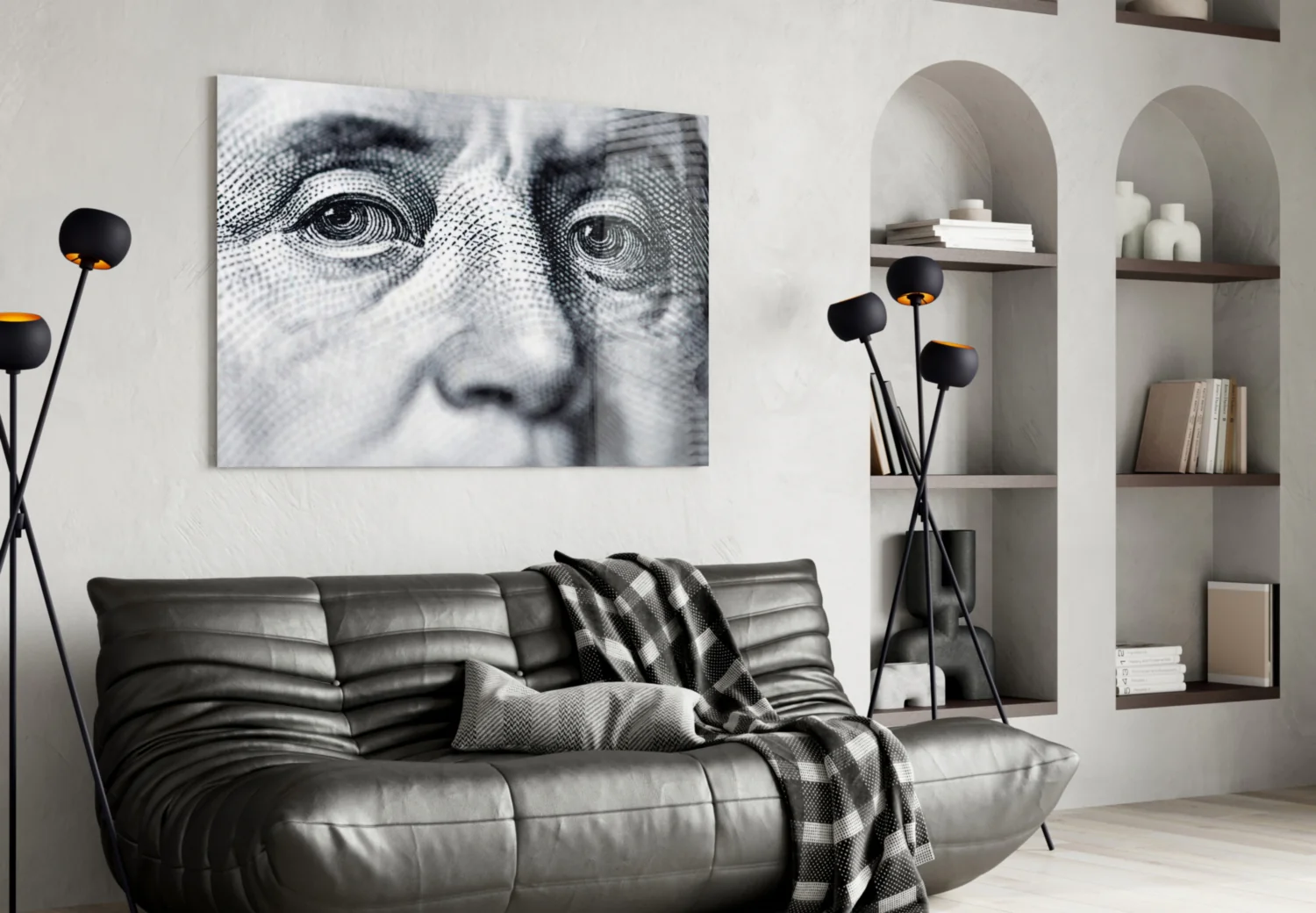 Benjamin Franklin Glass Wall Art - Image 5