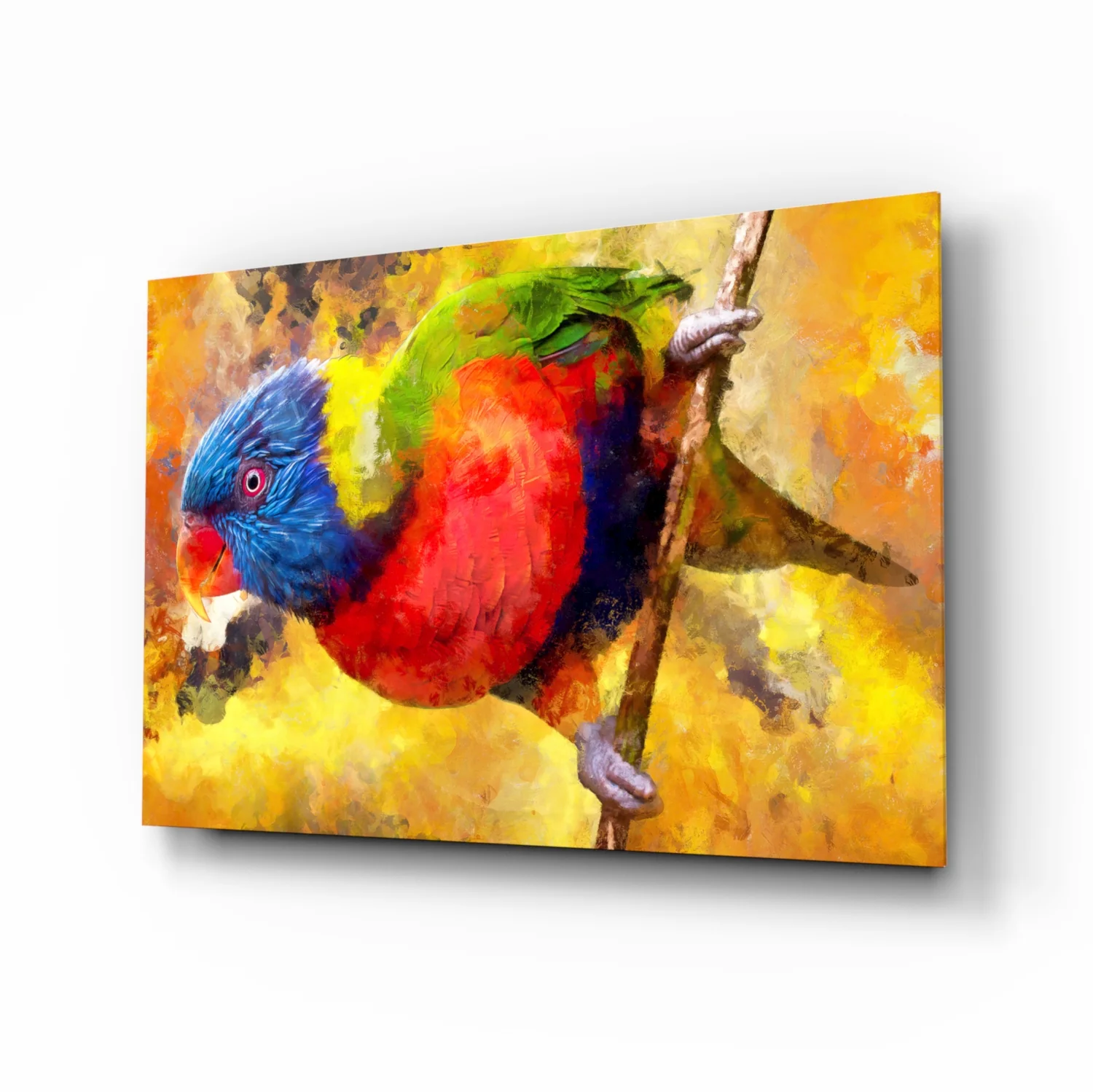 Parrot Glass Wall Art - Image 2