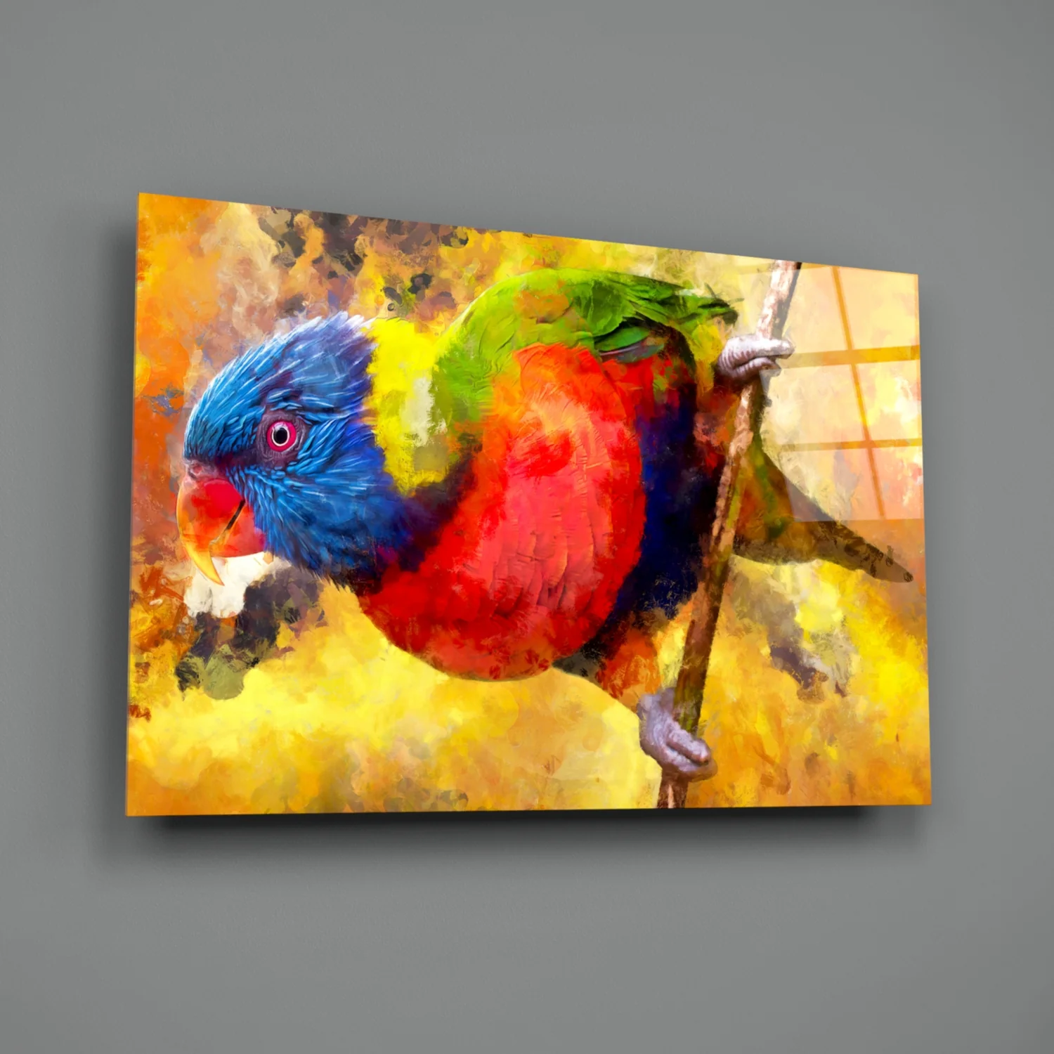 Parrot Glass Wall Art - Image 3