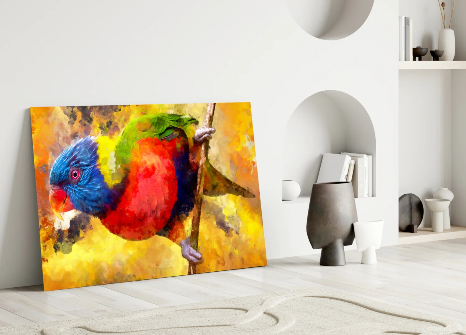 Parrot Glass Wall Art - Image 4
