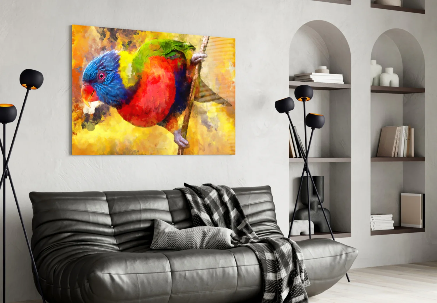 Parrot Glass Wall Art - Image 5