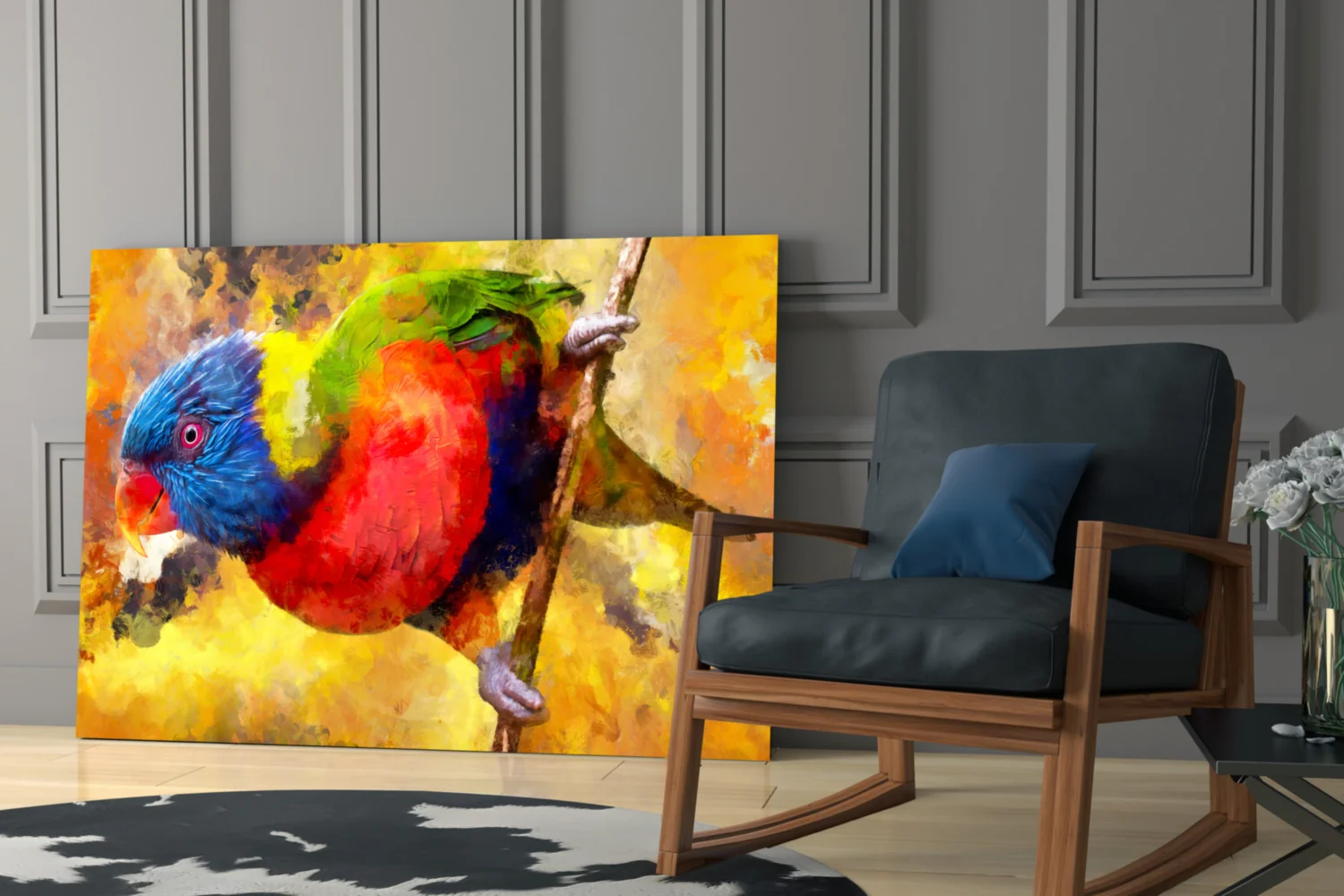 Parrot Glass Wall Art - Image 7