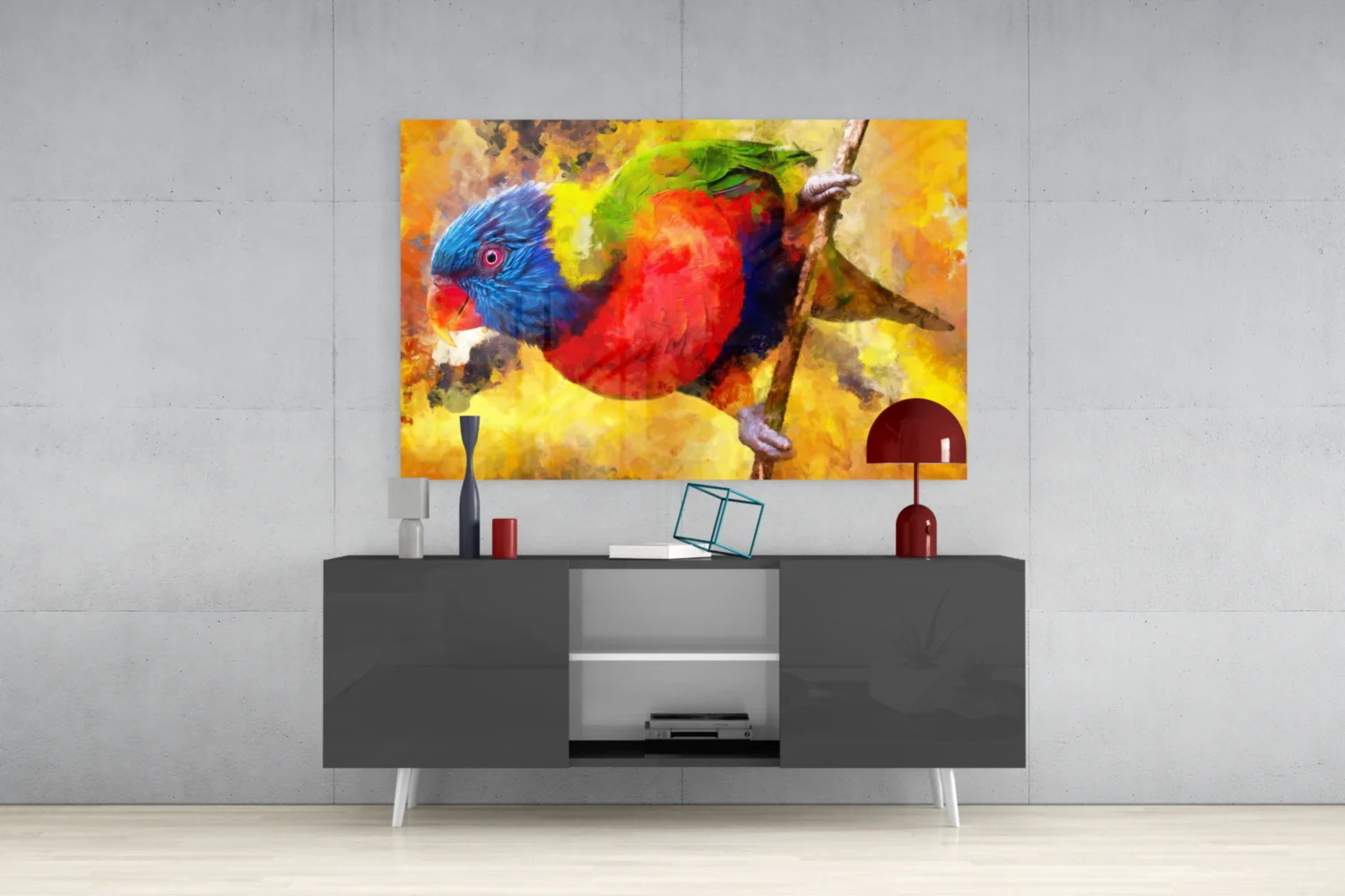 Parrot Glass Wall Art - Image 9