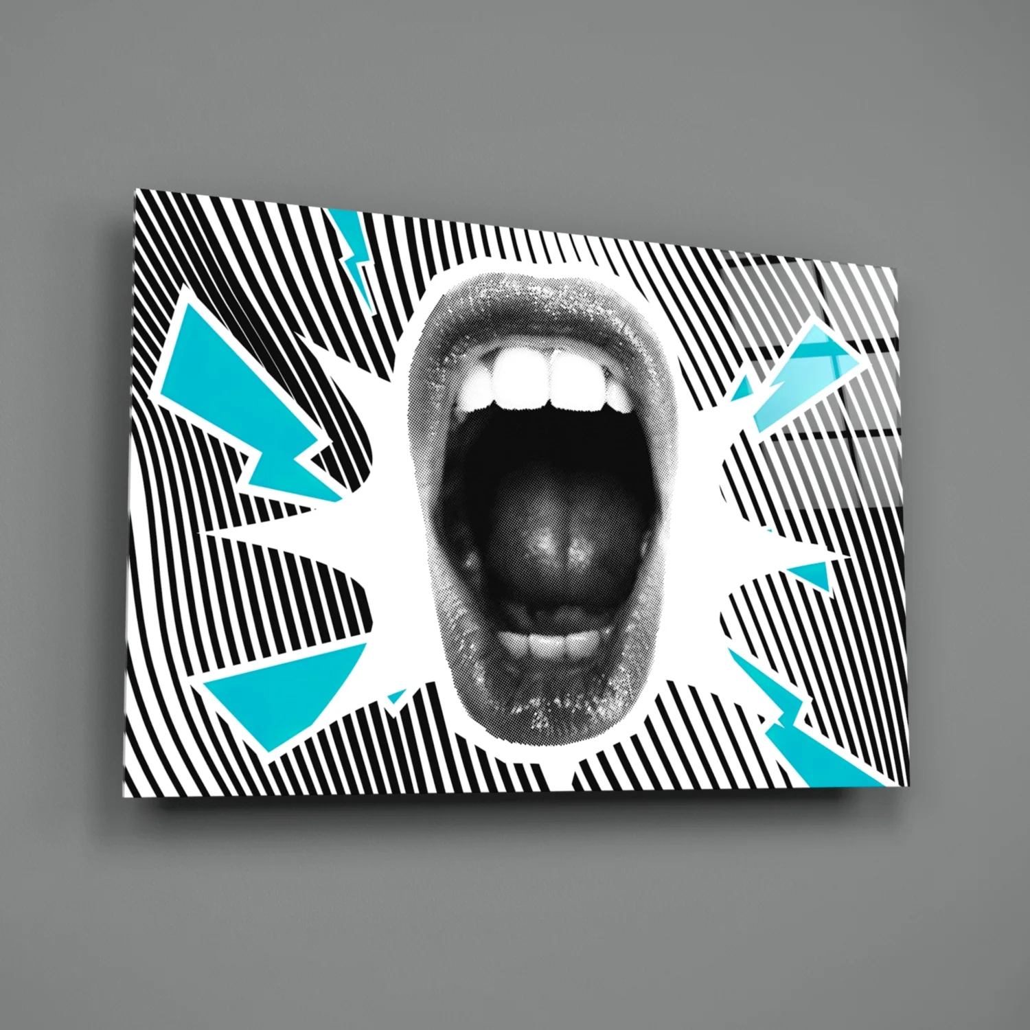 Scream Glass Wall Art - Image 3