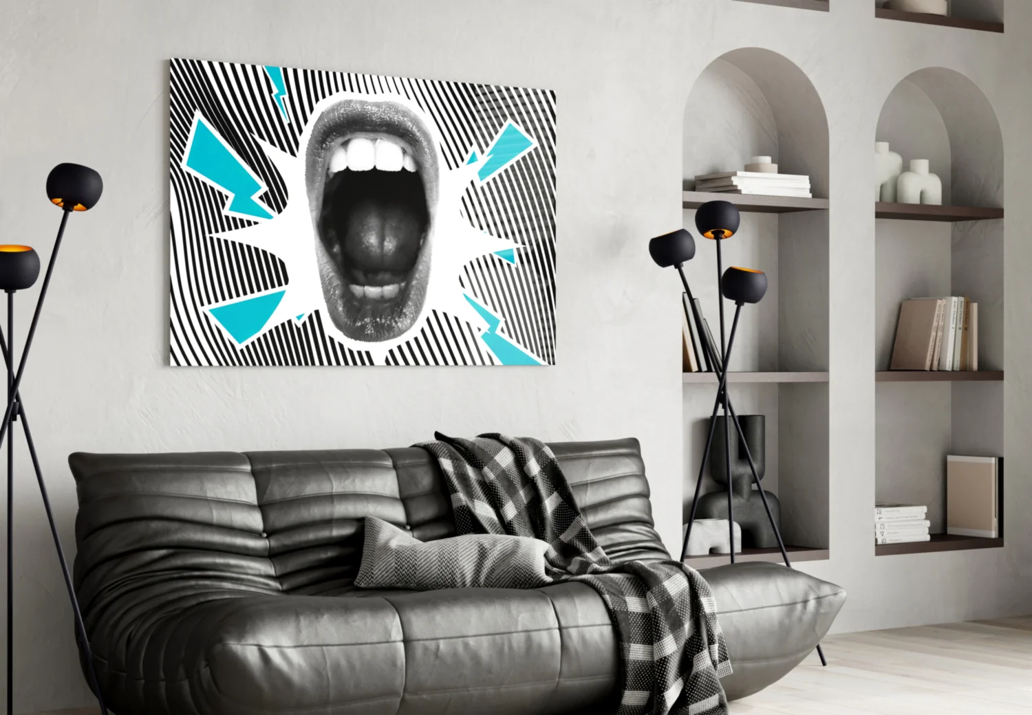 Scream Glass Wall Art - Image 5