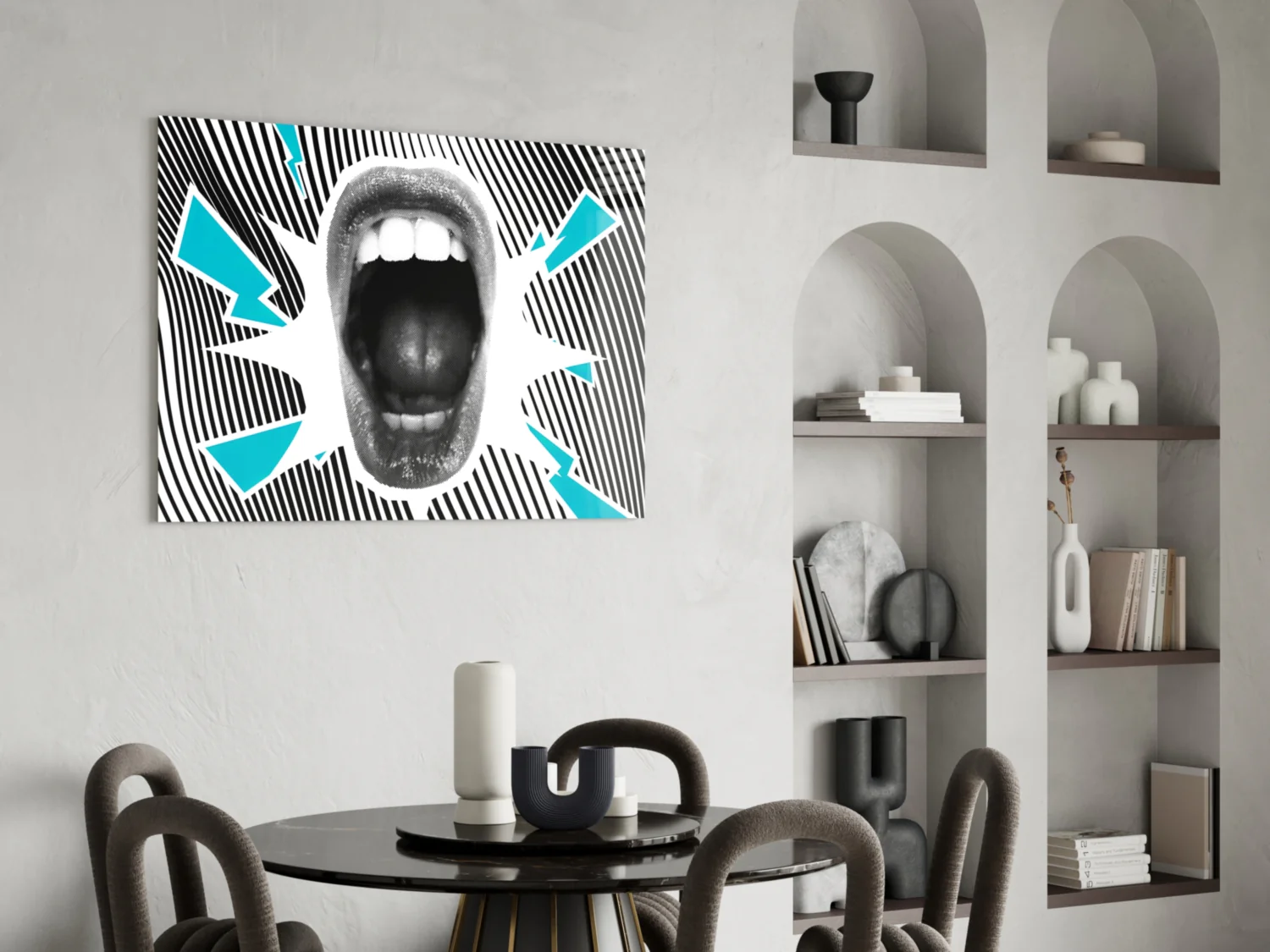 Scream Glass Wall Art - Image 6