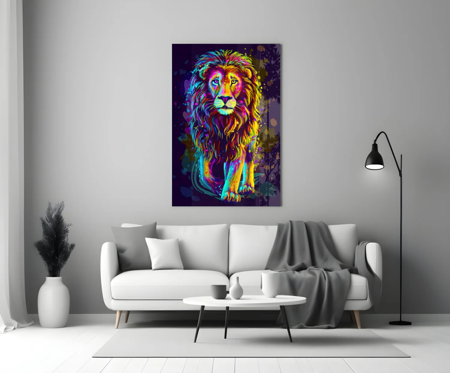 Lion Glass Wall Art - Image 4