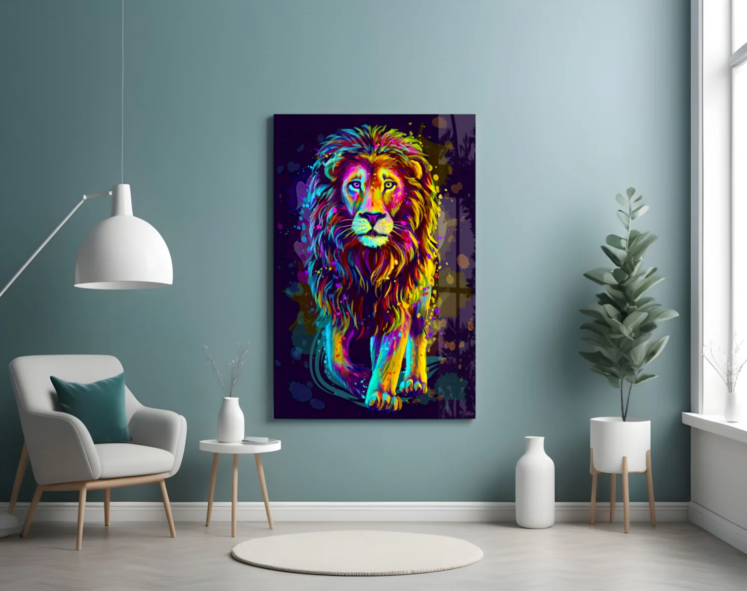 Lion Glass Wall Art - Image 5