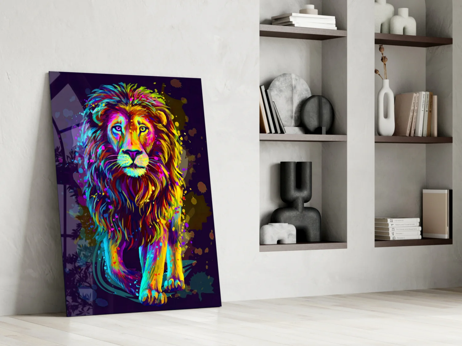 Lion Glass Wall Art - Image 7