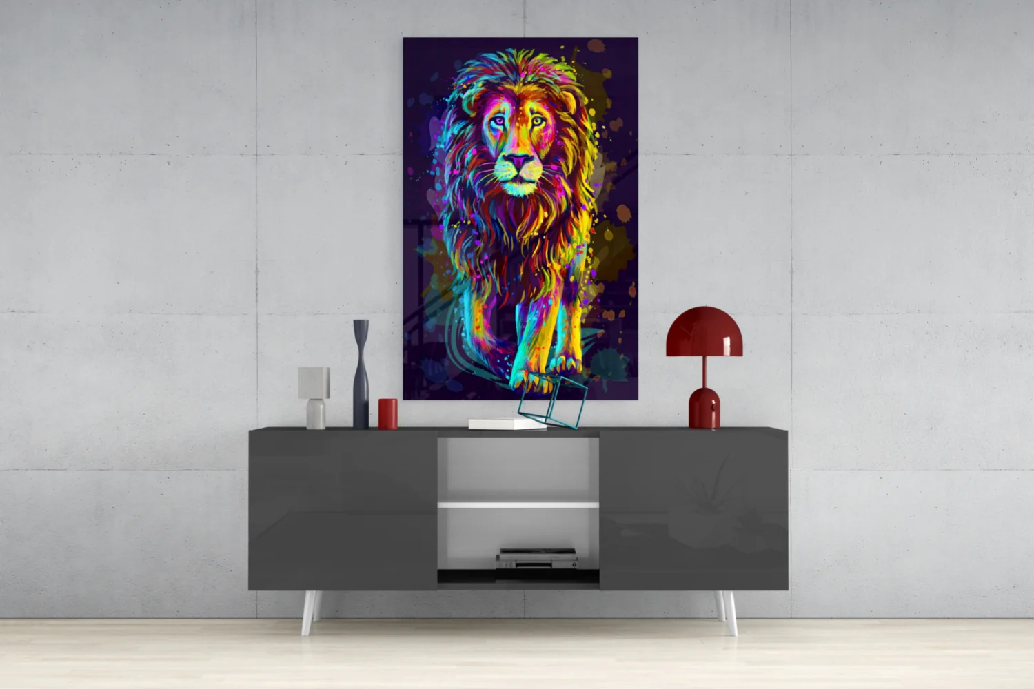 Lion Glass Wall Art - Image 9
