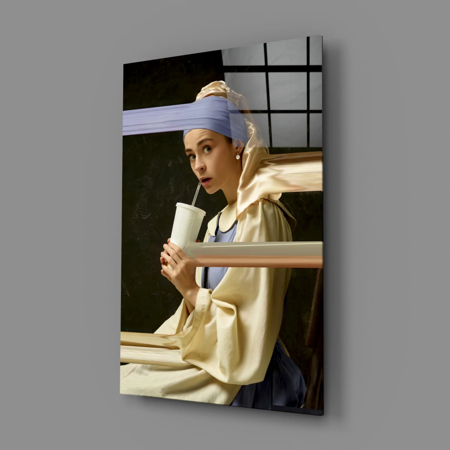 Girl with a Pearl Earring Glass Wall Art - Image 3