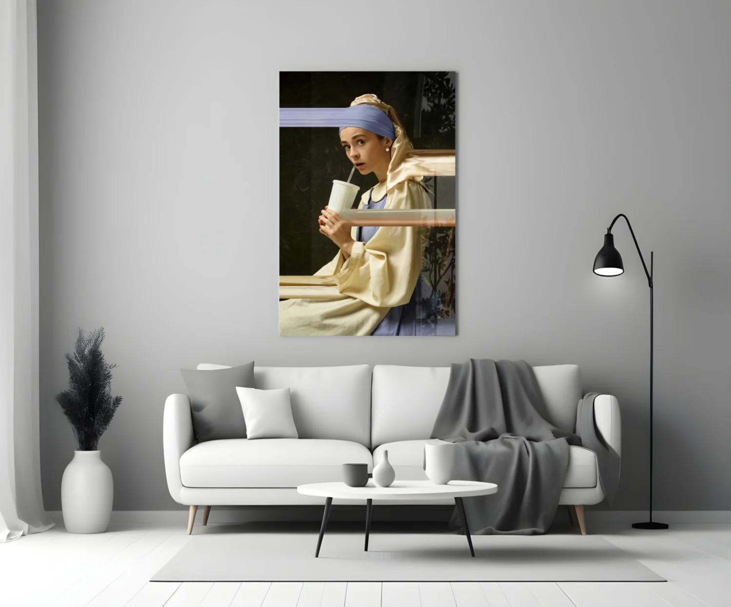 Girl with a Pearl Earring Glass Wall Art - Image 4