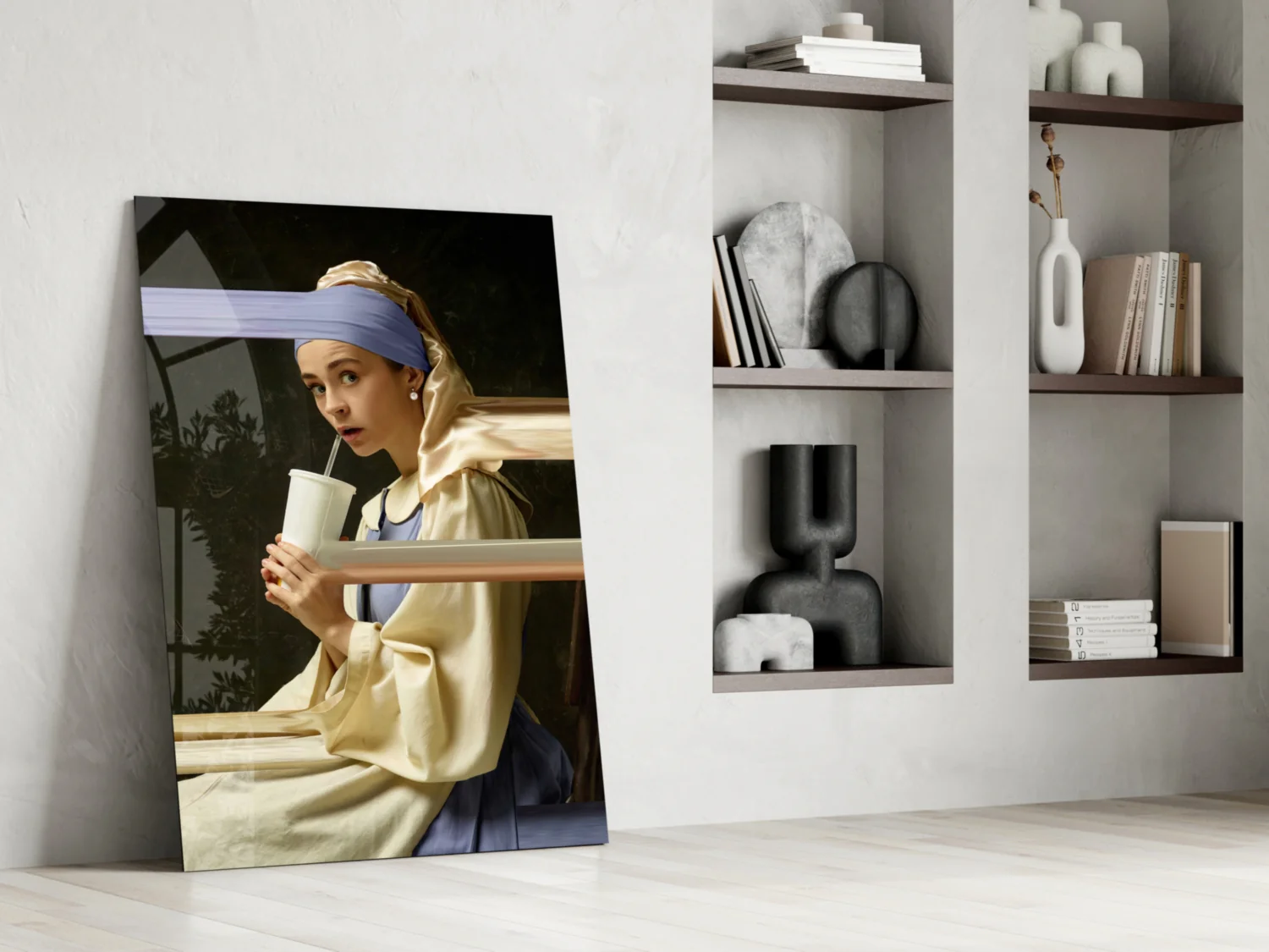 Girl with a Pearl Earring Glass Wall Art - Image 7