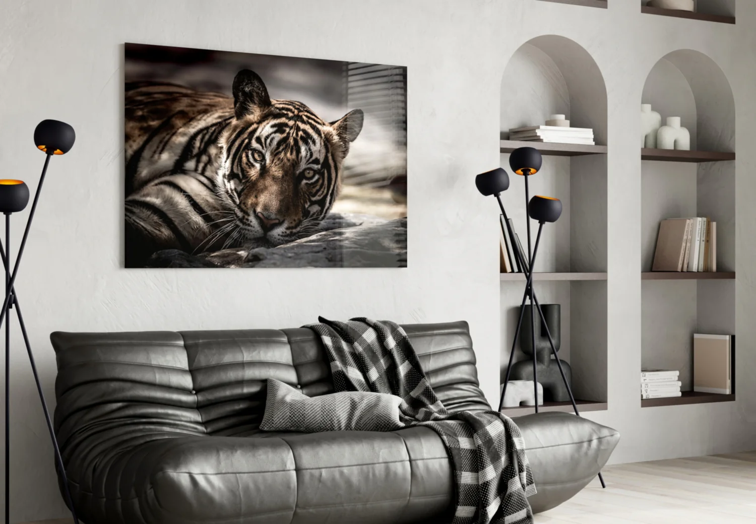 Tiger Glass Wall Art - Image 5